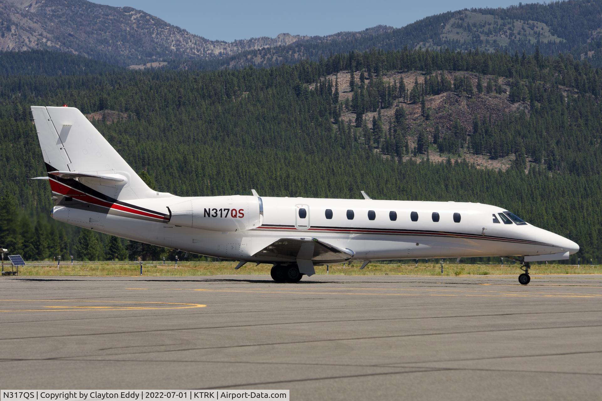 N317QS, 2007 Cessna 680 Citation Sovereign C/N 680-0160, Truckee airport in California 2022.