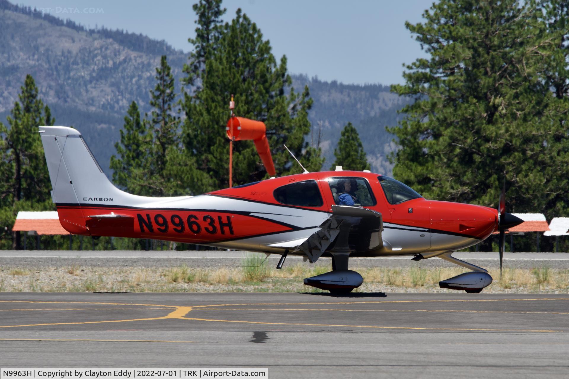 N9963H, 2017 Cirrus SR22T C/N 1650, Truckee airport in California 2022.