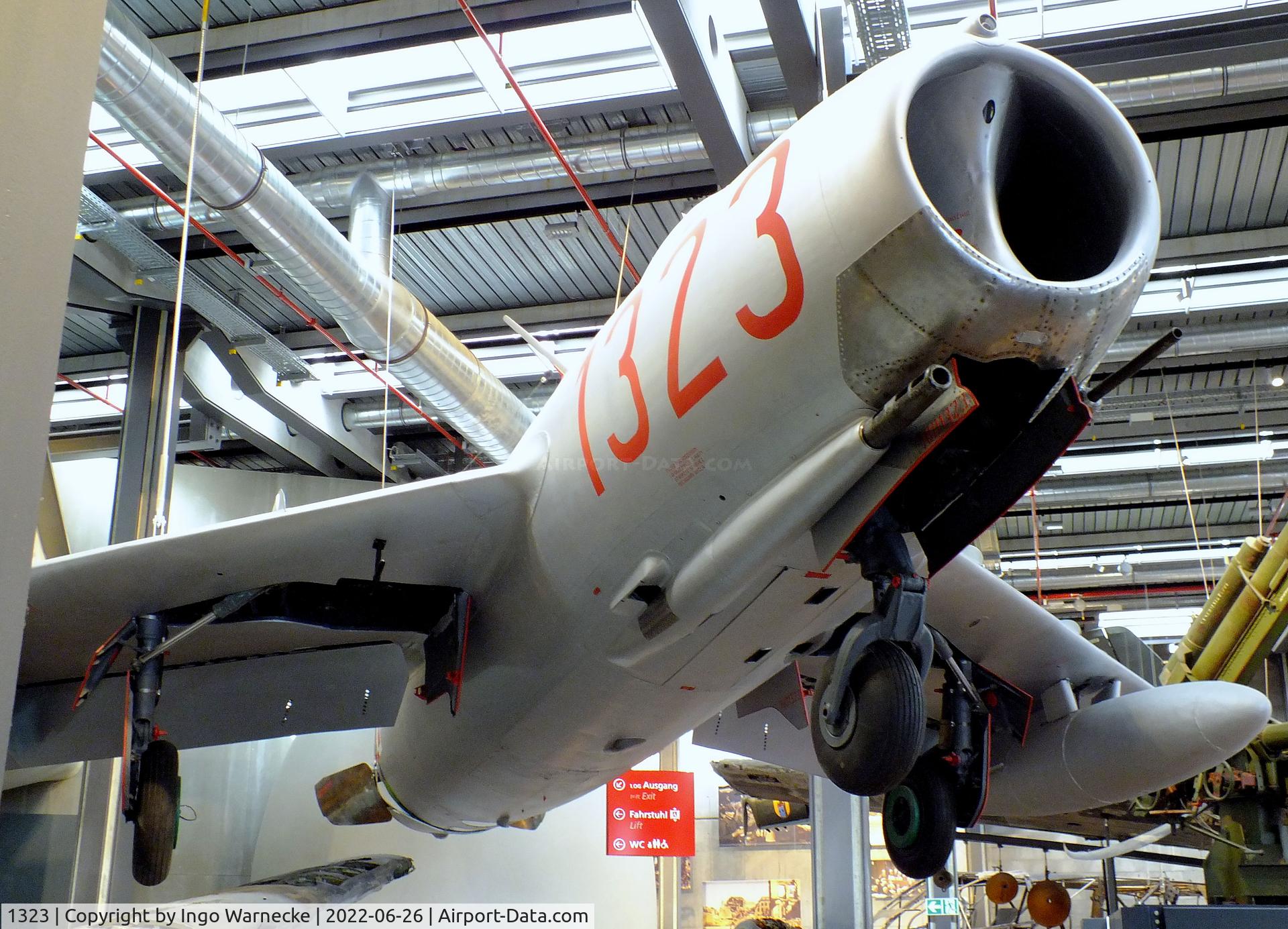1323, PZL-Mielec Lim-2 (MiG-15bis) C/N 1B01323, PZL-Mielec Lim-2 (Mig-15bis) FAGOT at the Deutsches-Technikmuseum (DTM), Berlin