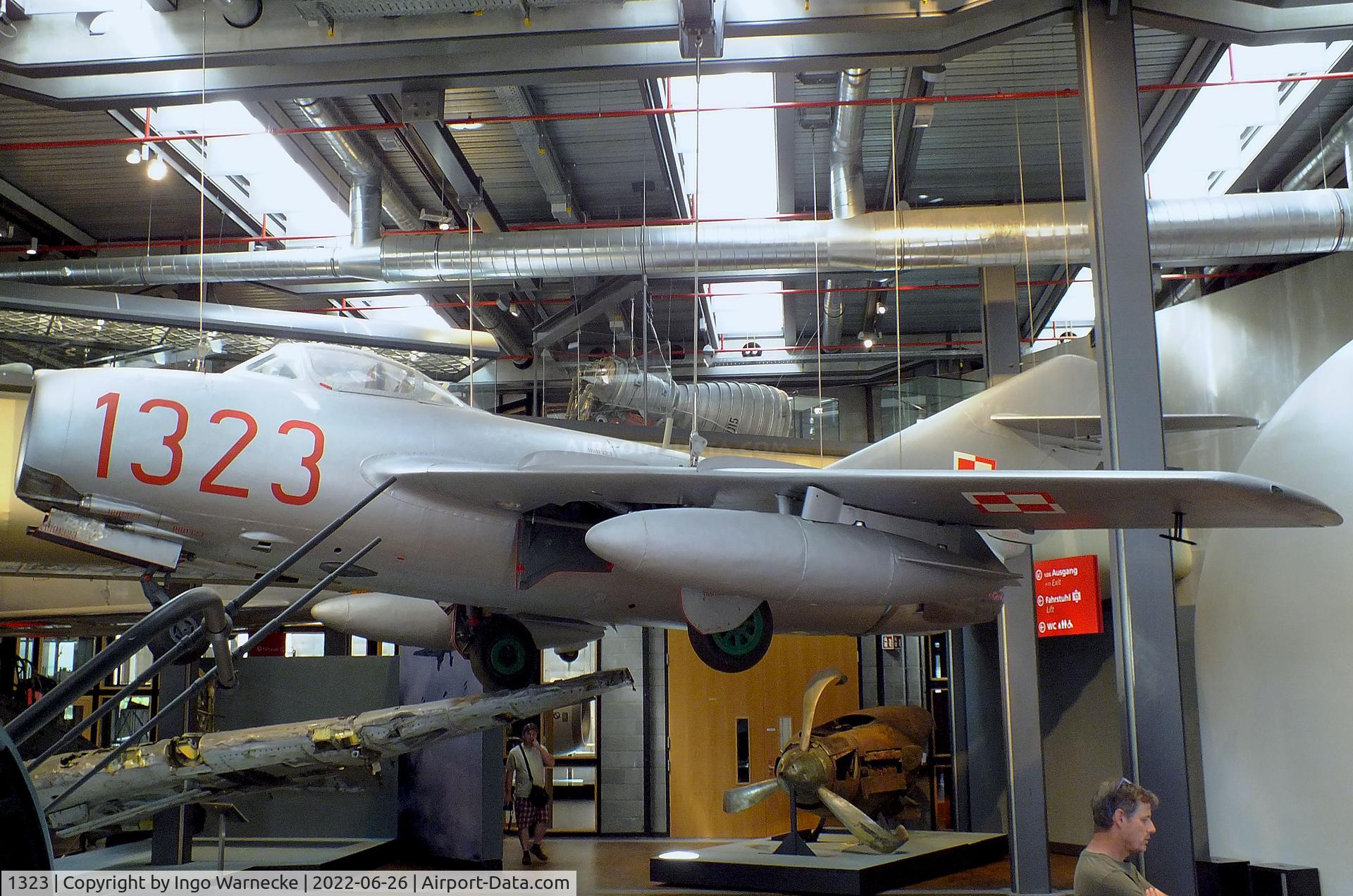 1323, PZL-Mielec Lim-2 (MiG-15bis) C/N 1B01323, PZL-Mielec Lim-2 (Mig-15bis) FAGOT at the Deutsches-Technikmuseum (DTM), Berlin