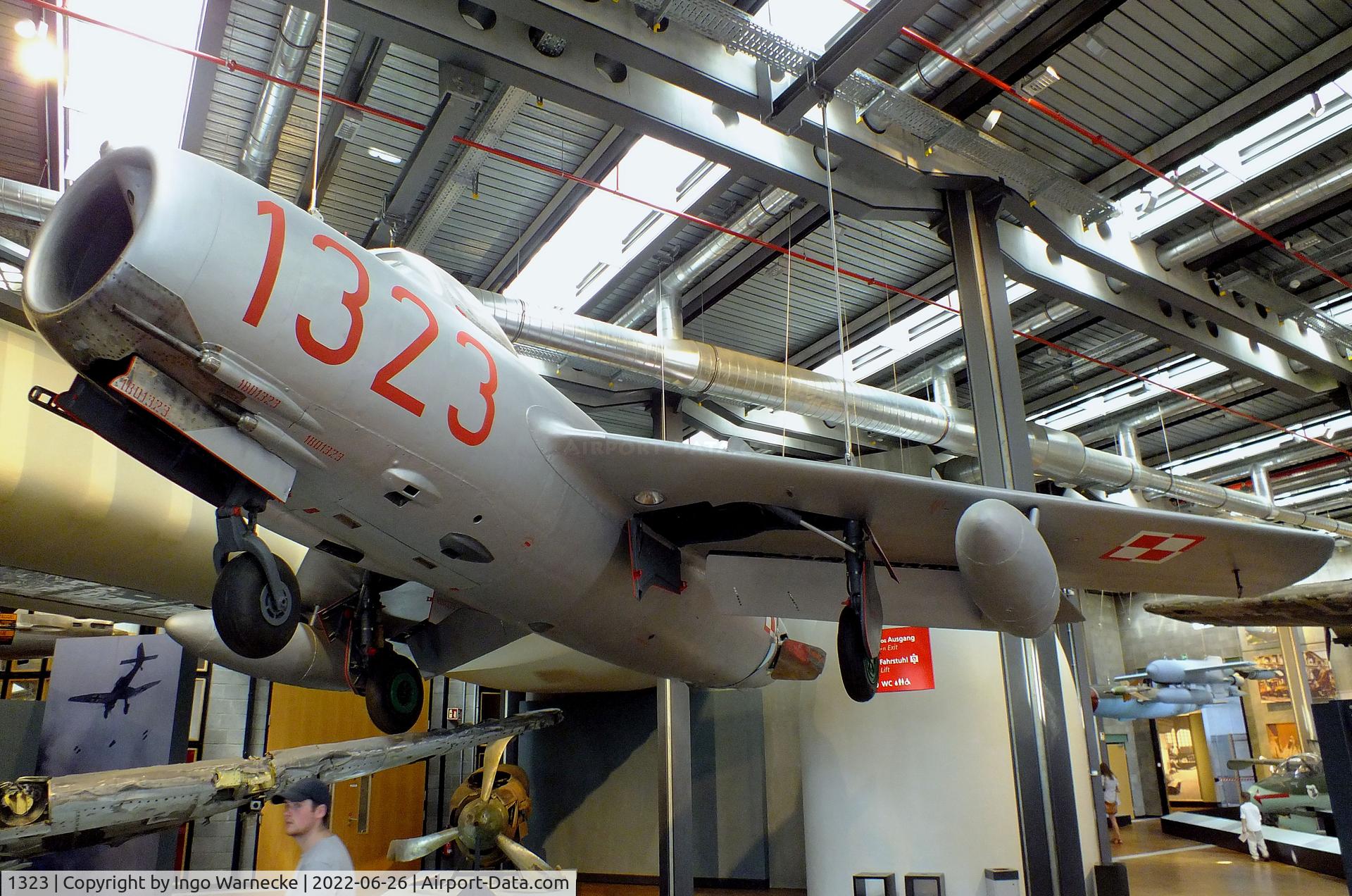 1323, PZL-Mielec Lim-2 (MiG-15bis) C/N 1B01323, PZL-Mielec Lim-2 (Mig-15bis) FAGOT at the Deutsches-Technikmuseum (DTM), Berlin