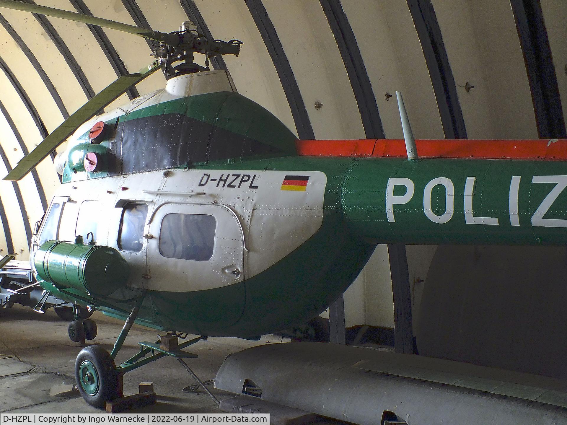 D-HZPL, Mil Mi-2 C/N 569342085, Mil (PZL-Swidnik) Mi-2 HOPLITE at the Luftfahrtmuseum Finowfurt