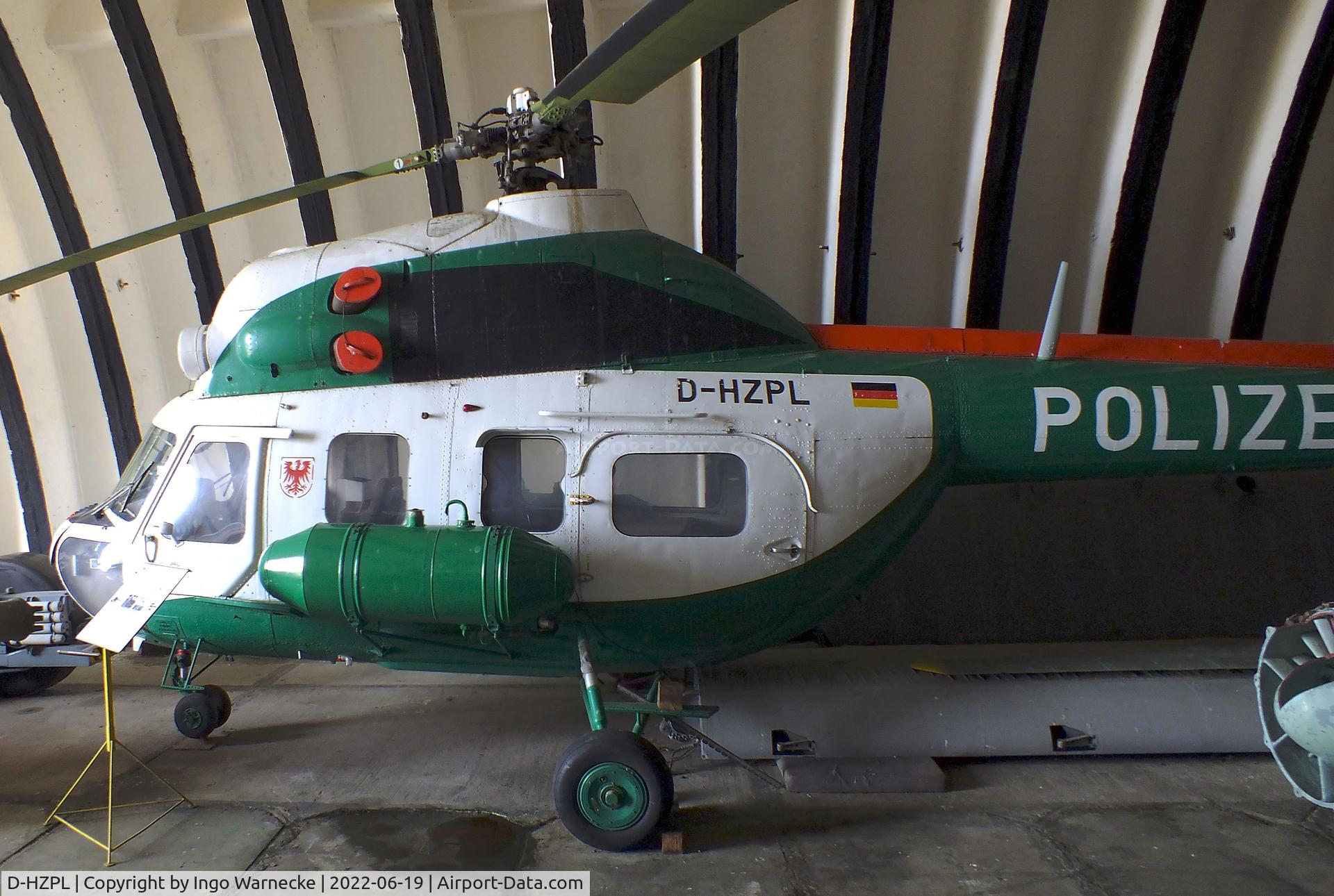 D-HZPL, Mil Mi-2 C/N 569342085, Mil (PZL-Swidnik) Mi-2 HOPLITE at the Luftfahrtmuseum Finowfurt