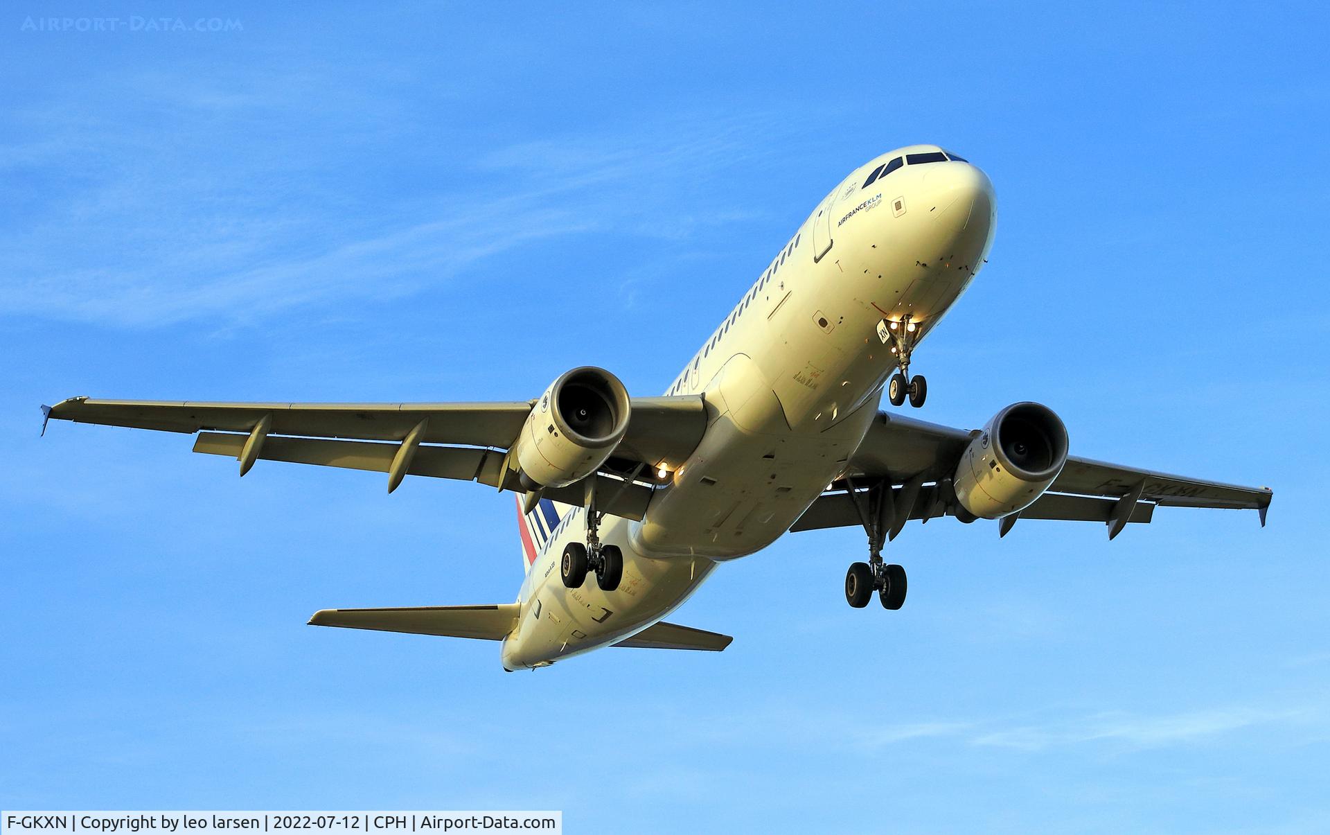 F-GKXN, 2006 Airbus A320-214 C/N 3008, Copenhagen 12.7.2022