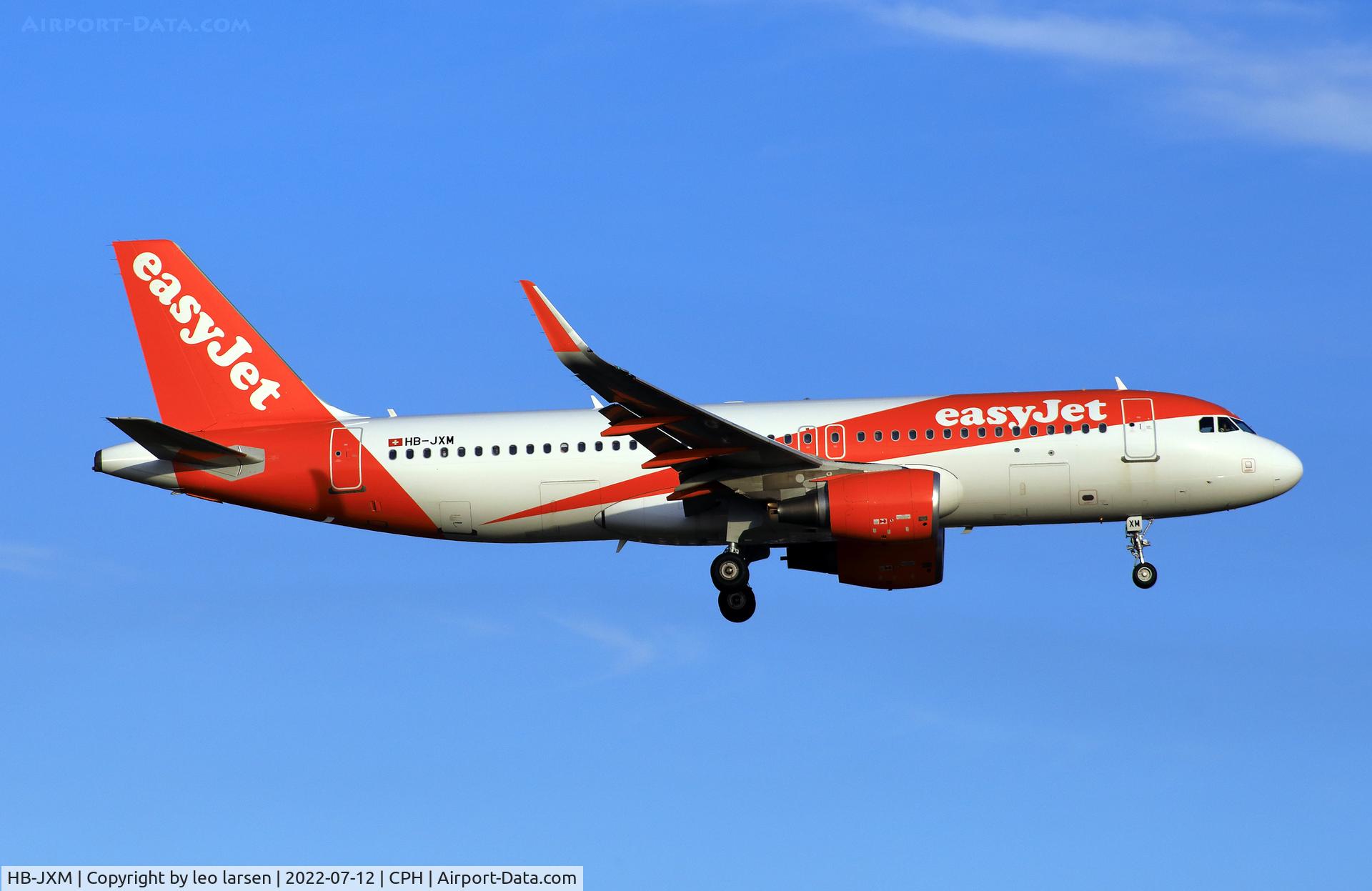 HB-JXM, 2018 Airbus A320-214 C/N 8299, Copenhagen 12.7.2022