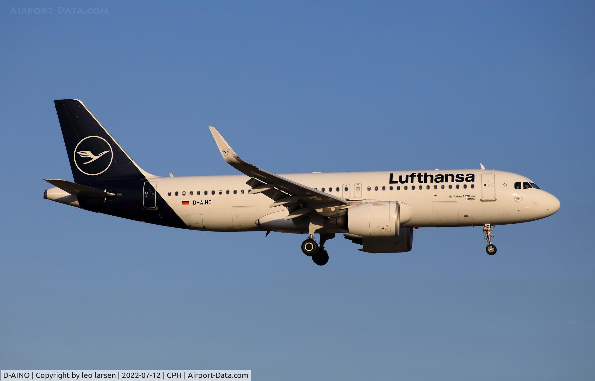 D-AINO, 2018 Airbus A320-271N C/N 8559, Copenhagen 12.7.2022