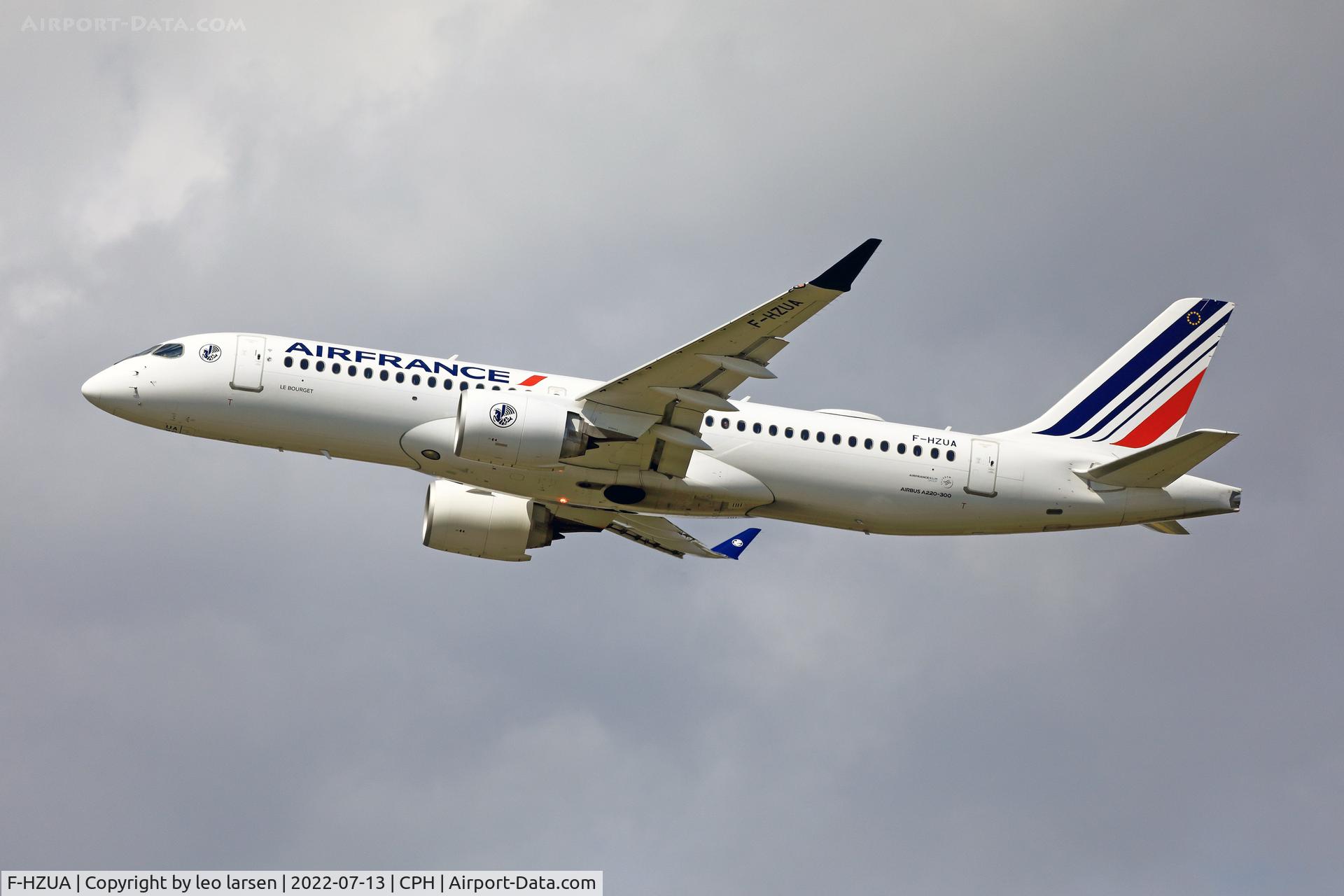 F-HZUA, 2021 Airbus A220-300 C/N 55134, Copenhagen 13.7.2022