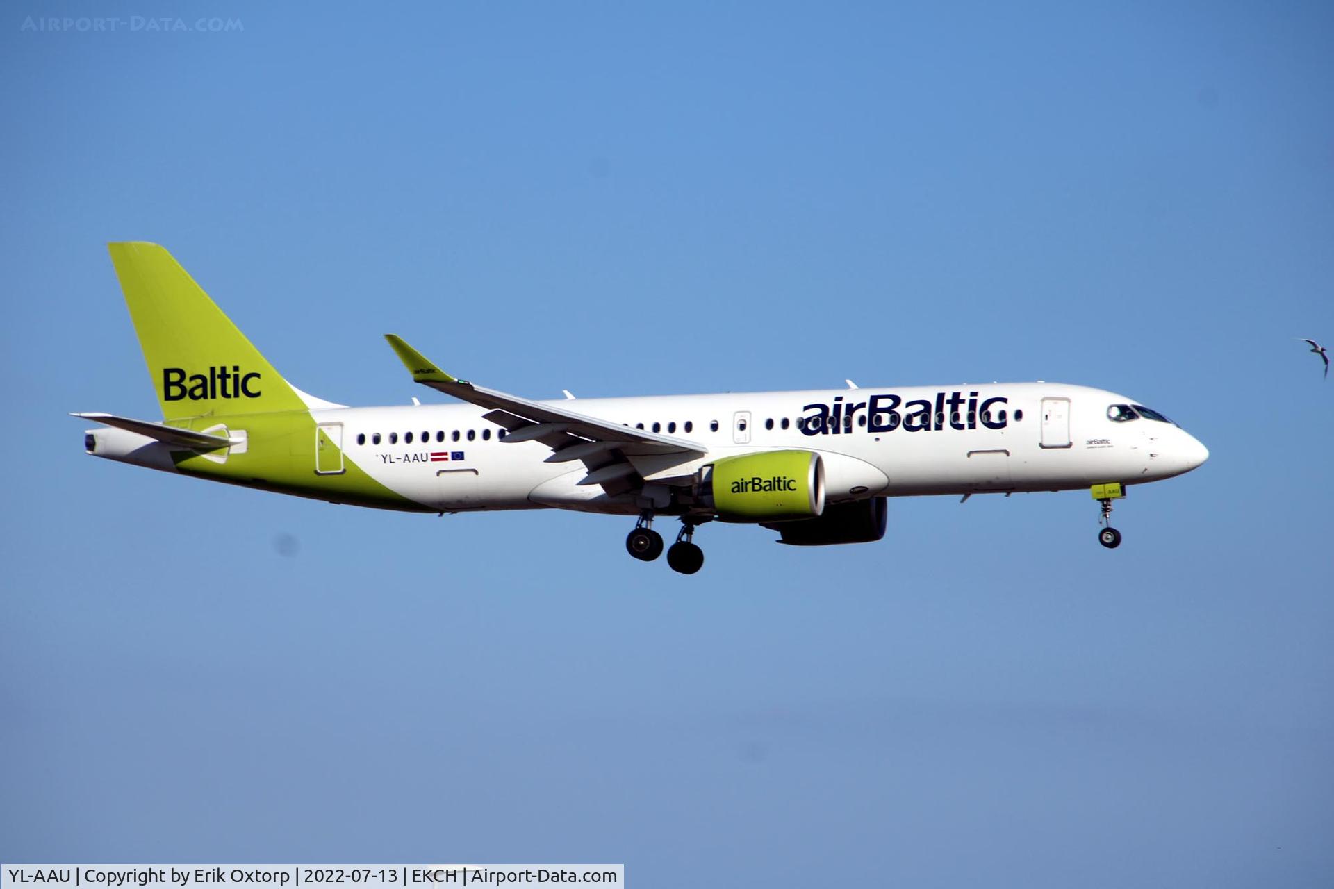 YL-AAU, 2019 Airbus A220-300 C/N 55064, YL-AAU landing rw 22L