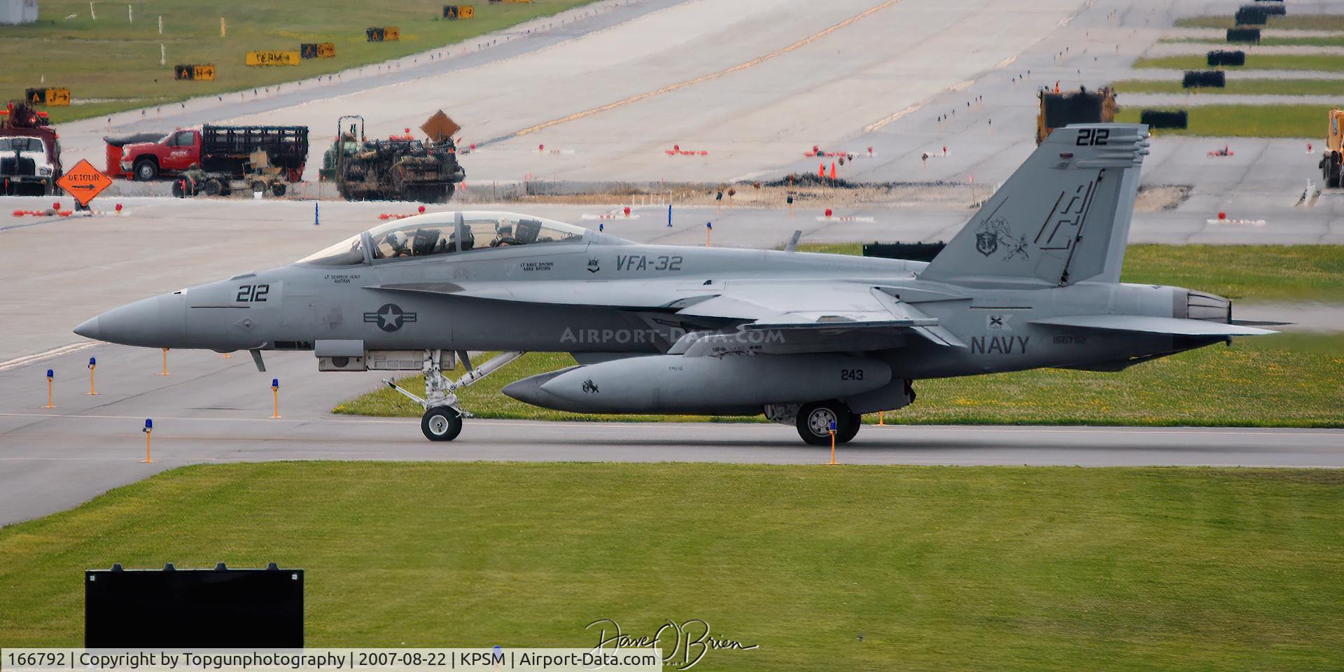 166792, Boeing F/A-18F Super Hornet C/N F165, VFA-32 Swordsmen