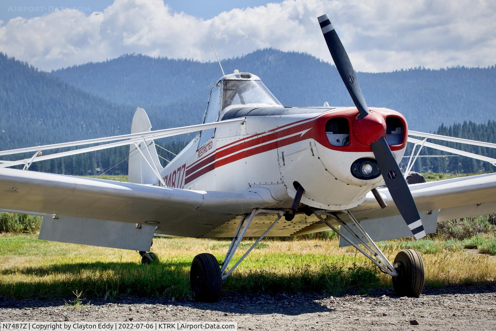 N7487Z, 1965 Piper PA-25-235 Pawnee C/N 25-3502, Truckee airport in California 2022