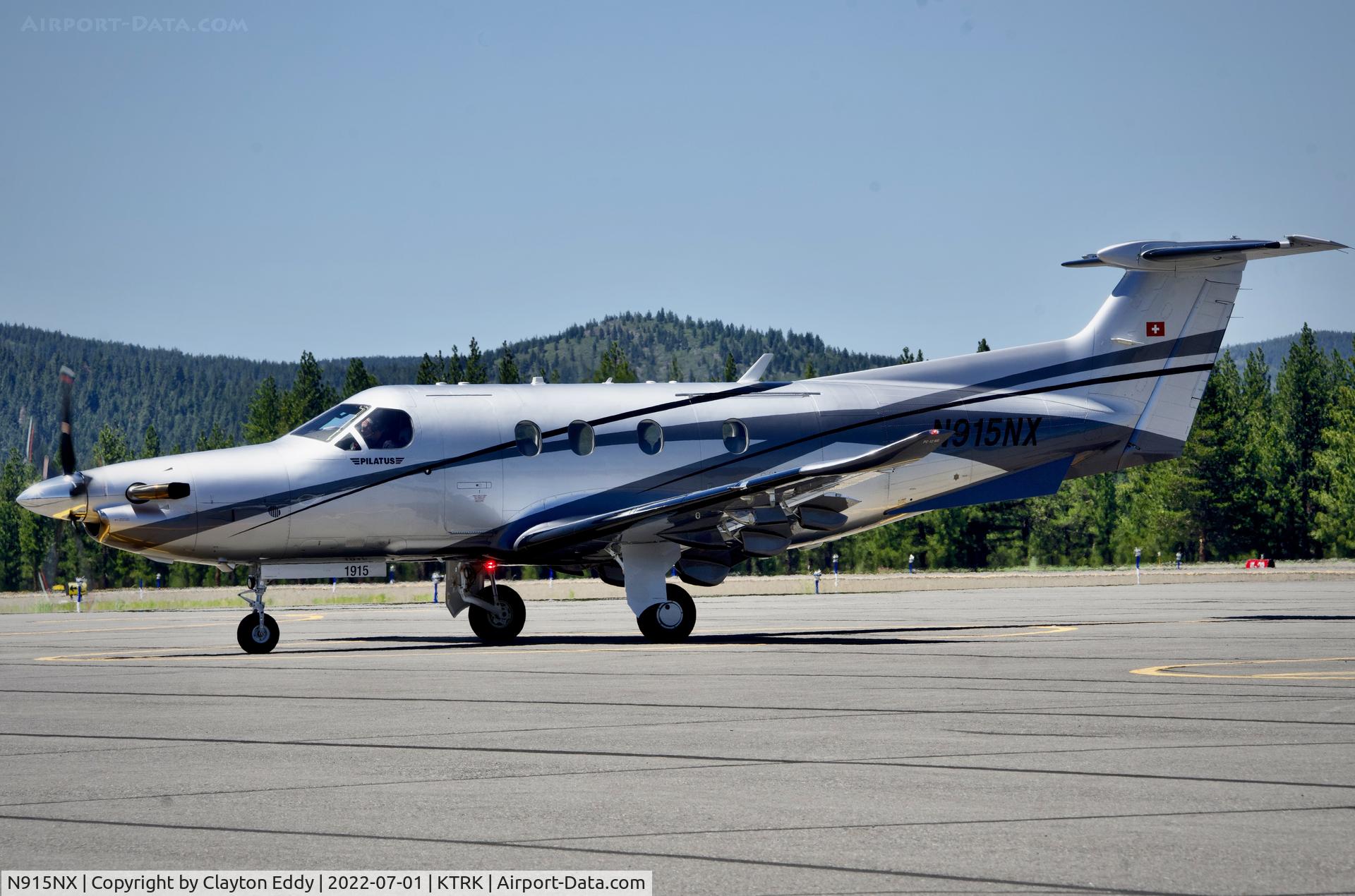 N915NX, 2019 Pilatus PC-12/47E C/N 1815, Truckee airport in California 2022.