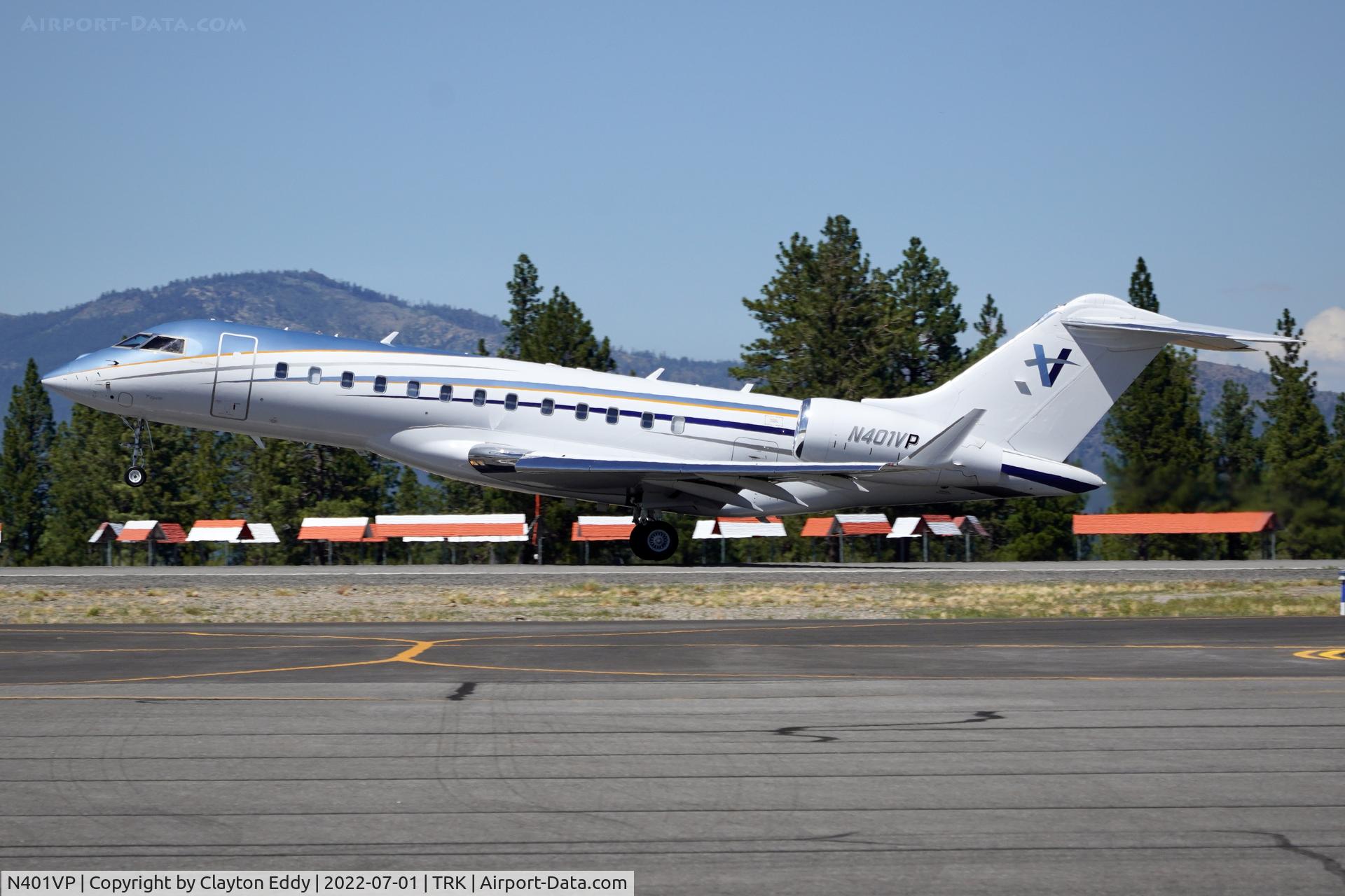 N401VP, 2006 Bombardier BD-700-1A10 Global Express C/N 9203, Truckee airport in California 2022.