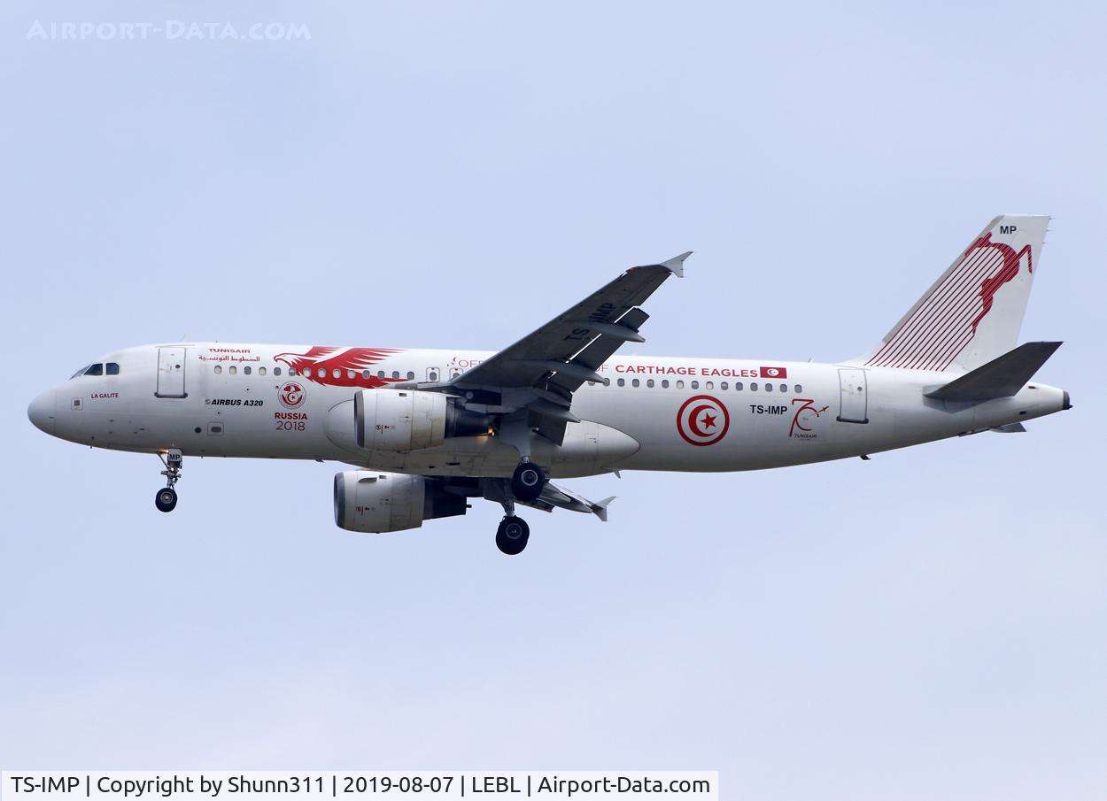 TS-IMP, 2002 Airbus A320-211 C/N 1700, Landing rwy 07L in special Football Worldcup c/s