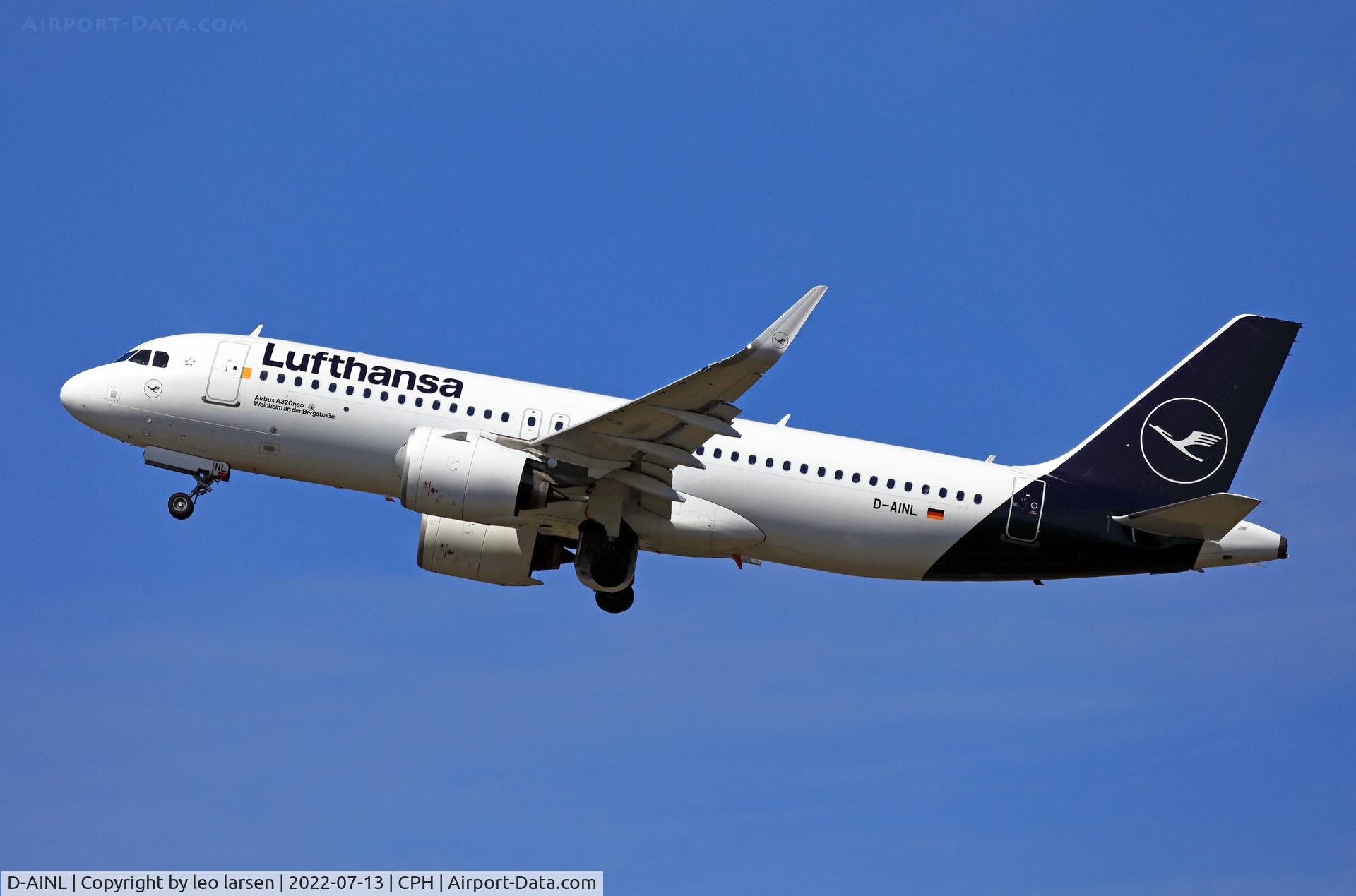 D-AINL, 2018 Airbus A320-271N C/N 8383, Copenhagen 13.7.2022
