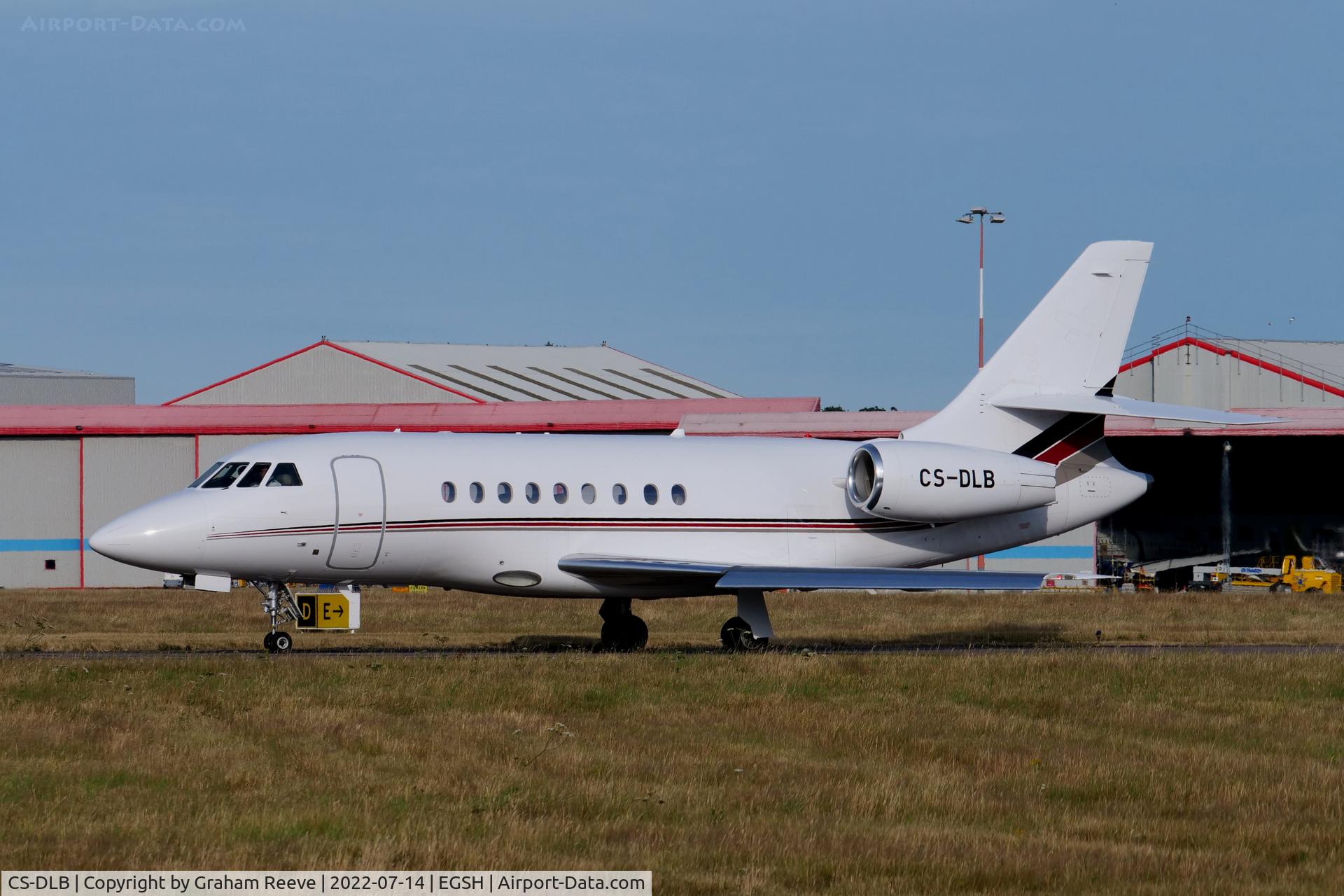 CS-DLB, 2006 Dassault Falcon 2000EX C/N 80, Departing from Norwich.