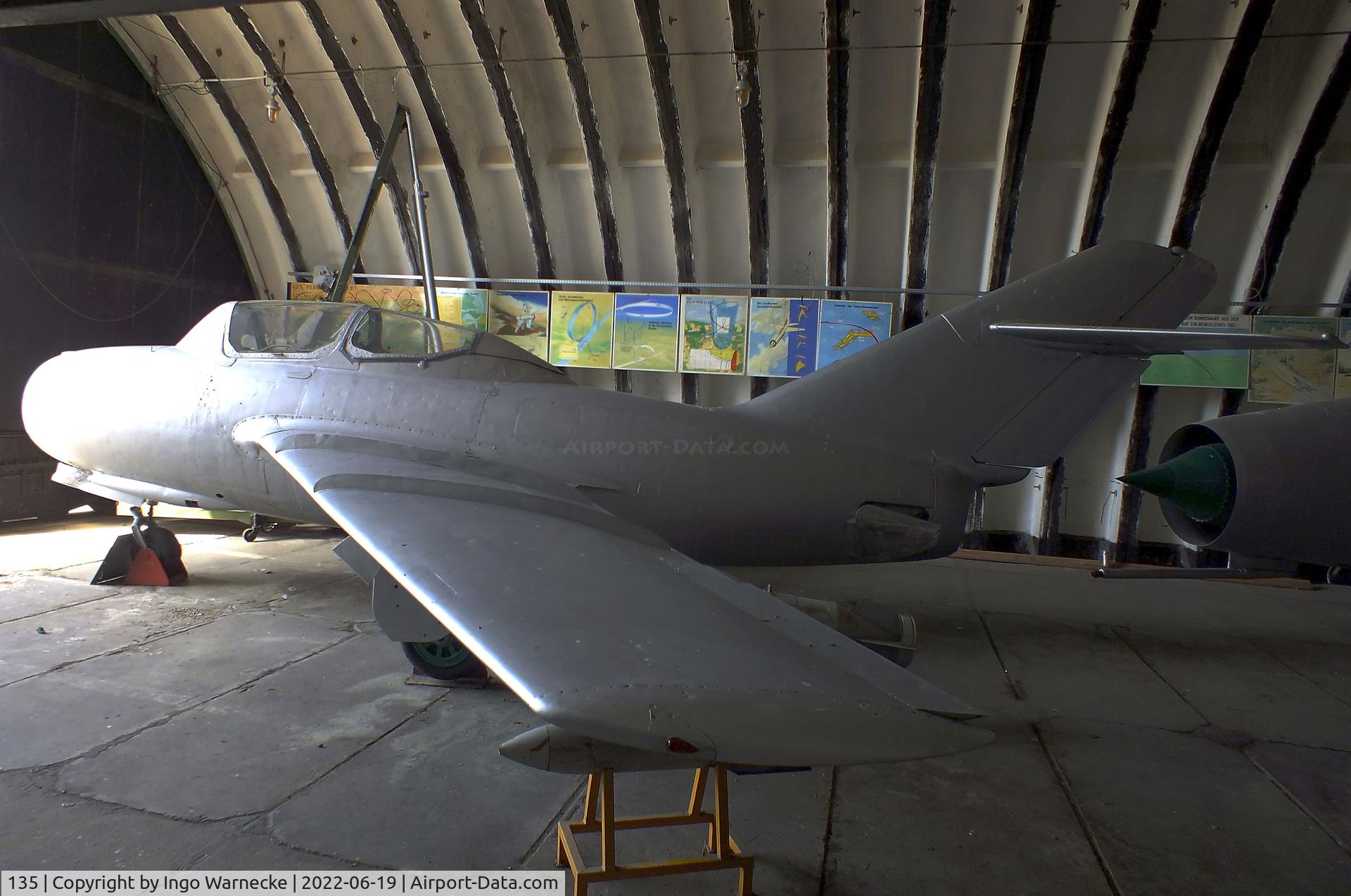135, Mikoyan-Gurevich MiG-15 UTI C/N 722650, Mikoyan i Gurevich MiG-15UTI MIDGET at the Luftfahrtmuseum Finowfurt