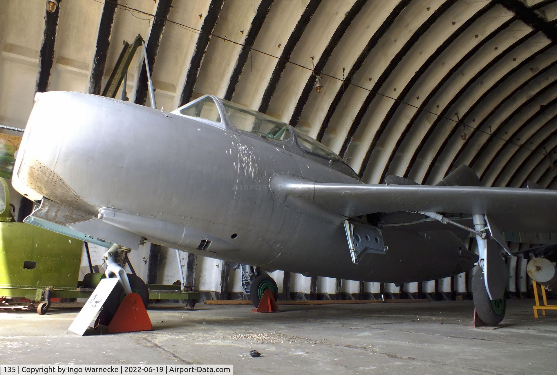 135, Mikoyan-Gurevich MiG-15 UTI C/N 722650, Mikoyan i Gurevich MiG-15UTI MIDGET at the Luftfahrtmuseum Finowfurt