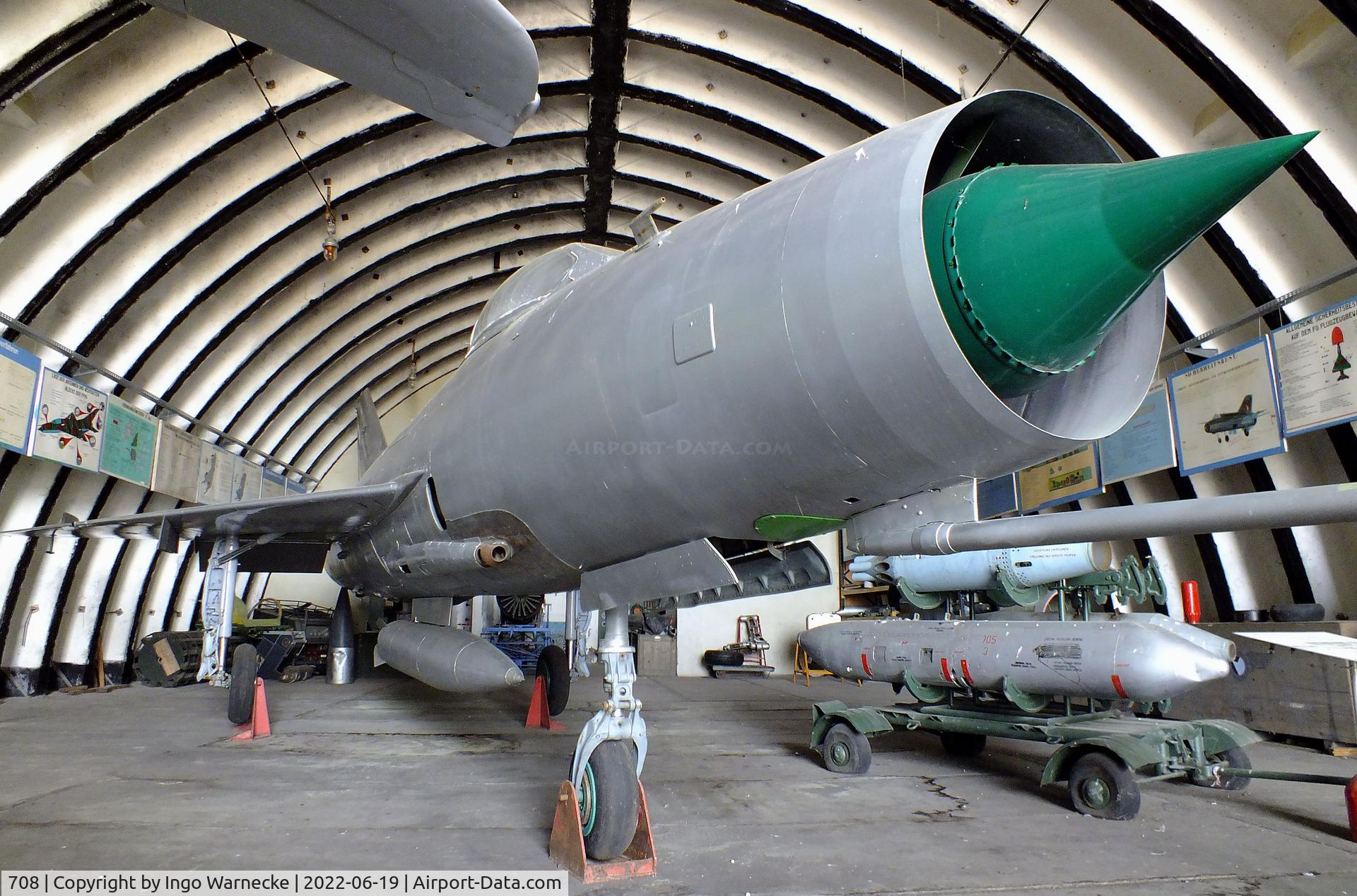 708, 1964 Mikoyan-Gurevich MiG-21F-13 C/N 74211611, Mikoyan i Gurevich MiG-21F-13 FISHBED-C at the Luftfahrtmuseum Finowfurt