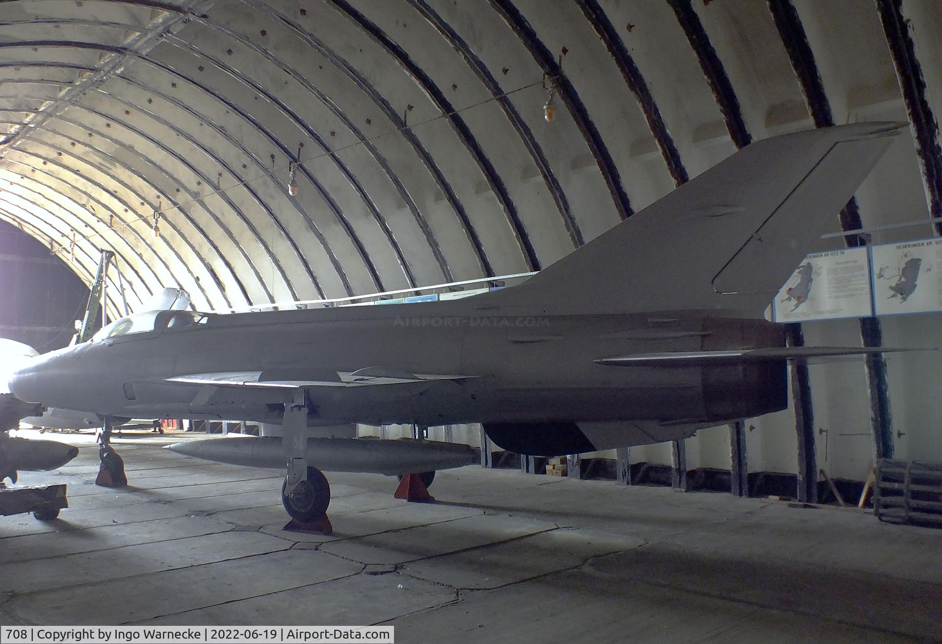 708, 1964 Mikoyan-Gurevich MiG-21F-13 C/N 74211611, Mikoyan i Gurevich MiG-21F-13 FISHBED-C at the Luftfahrtmuseum Finowfurt