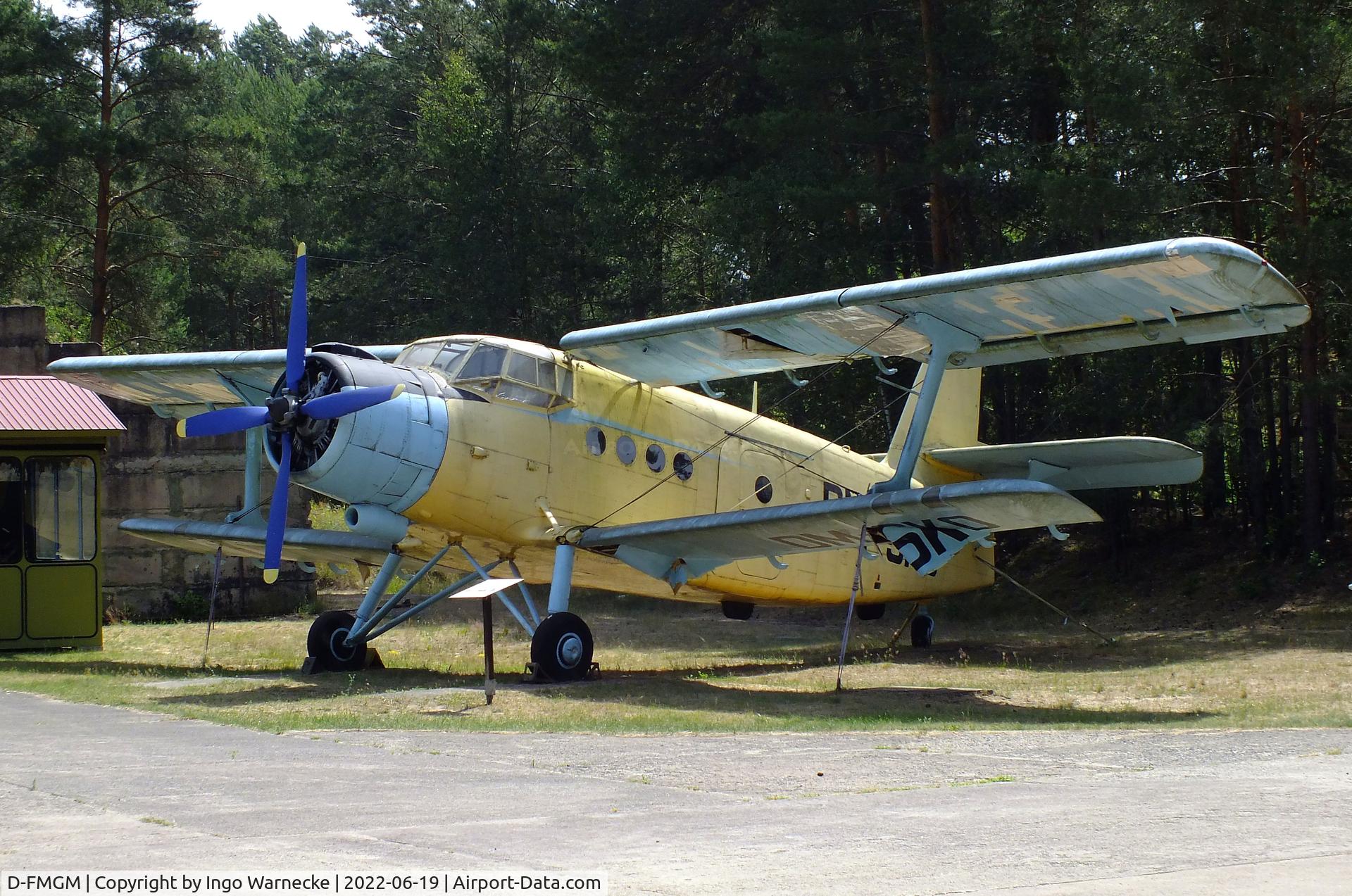 D-FMGM, PZL-Mielec An-2T C/N 1G63-32, Antonov (PZL-Mielec) An-2T COLT, displayed as DM-SKO at the Luftfahrtmuseum Finowfurt
