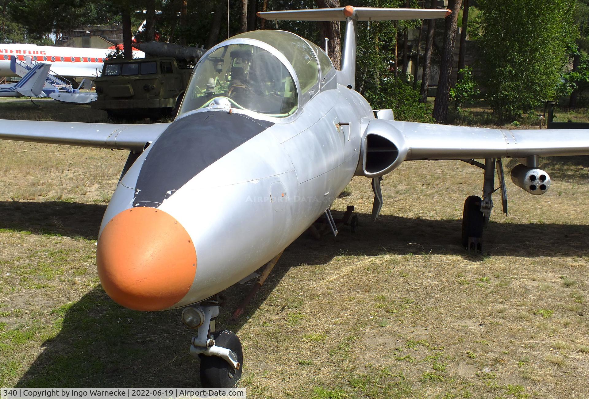 340, 1965 Aero L-29 Delfin C/N 591526, Aero L-29 Delfin MAYA at the Luftfahrtmuseum Finowfurt