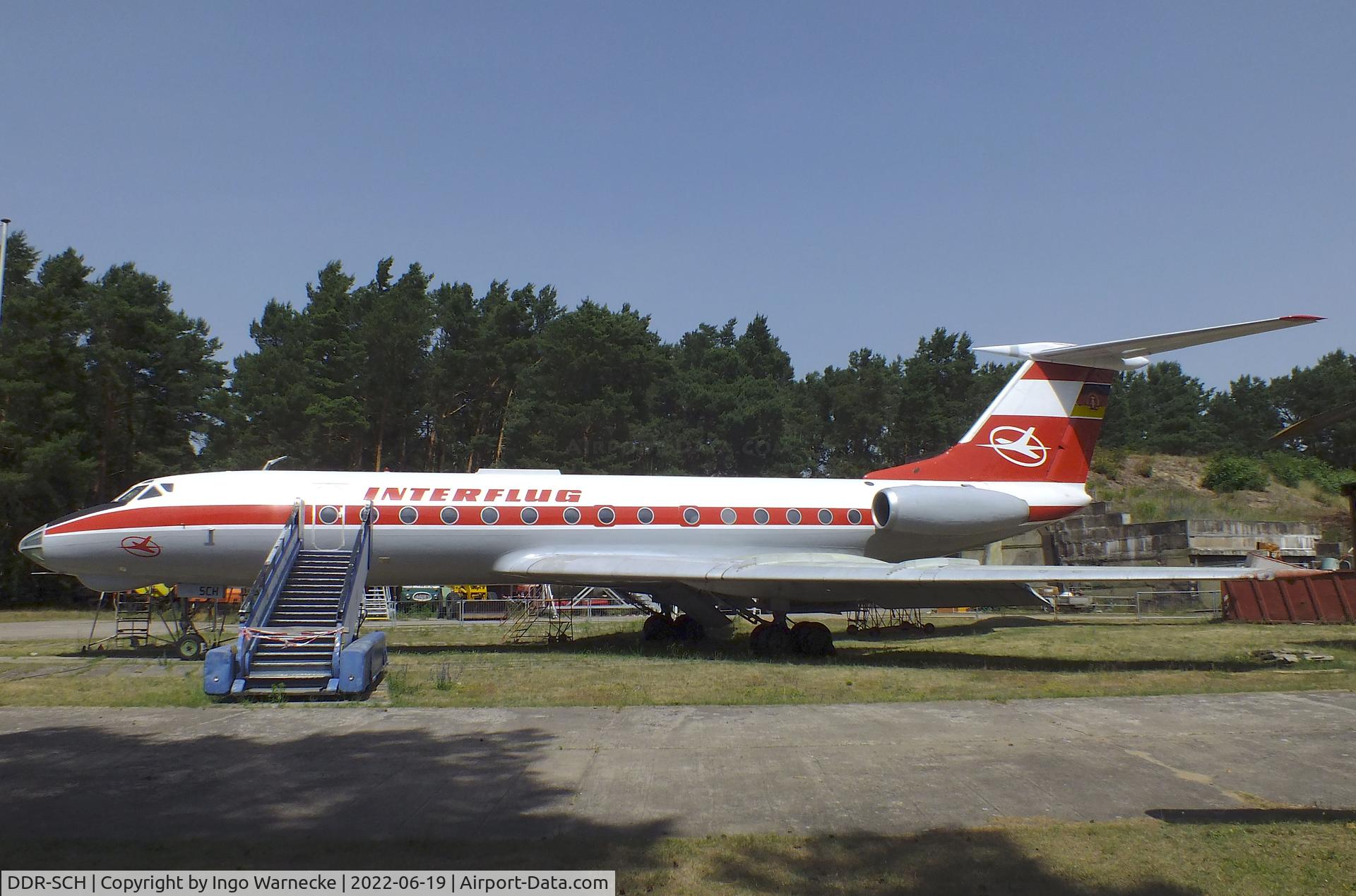 DDR-SCH, Tupolev Tu-134 C/N 9350906, Tupolev Tu-134 CRUSTY at the Luftfahrtmuseum Finowfurt