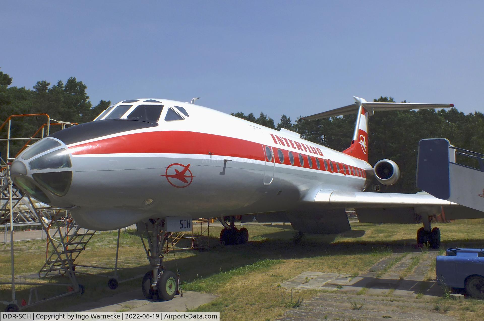 DDR-SCH, Tupolev Tu-134 C/N 9350906, Tupolev Tu-134 CRUSTY at the Luftfahrtmuseum Finowfurt