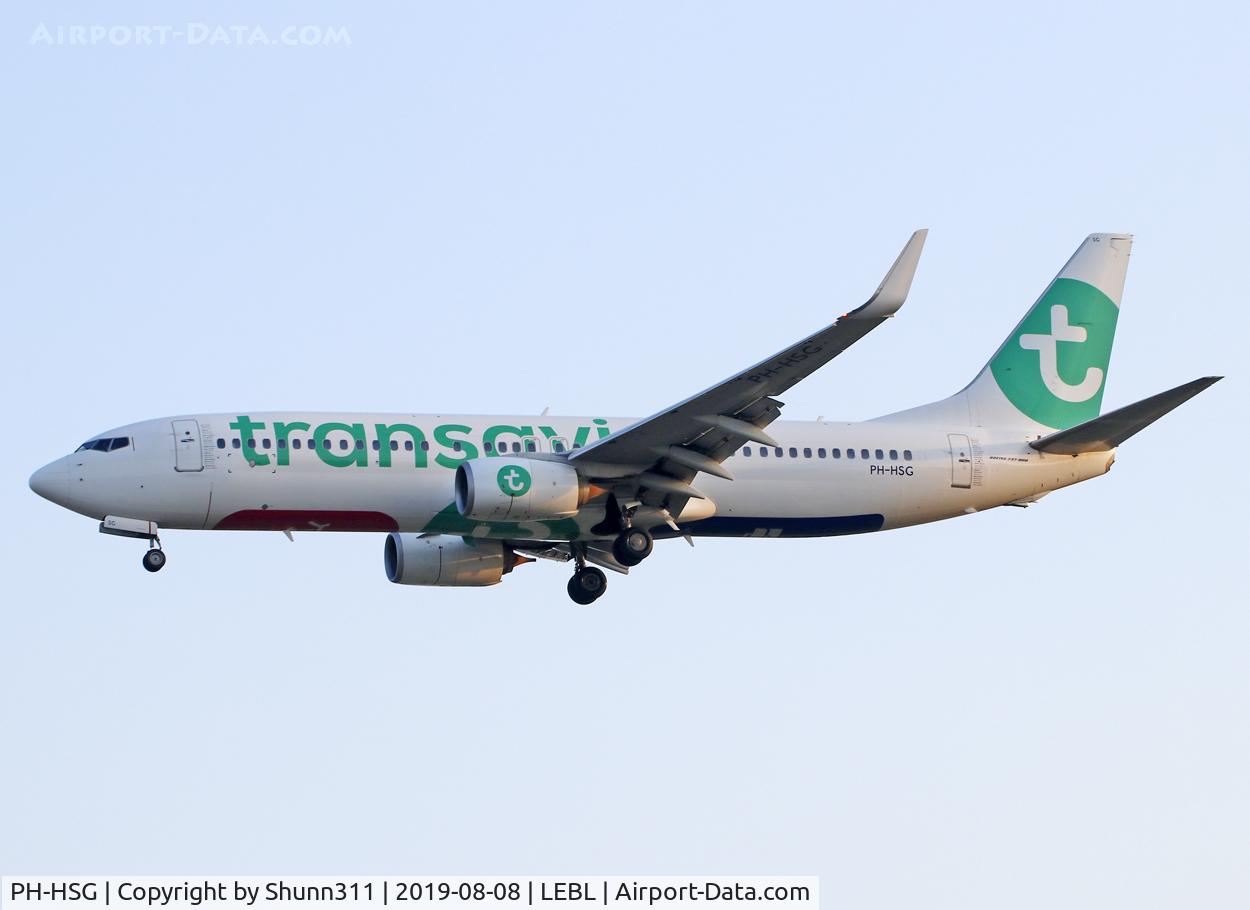 PH-HSG, 2012 Boeing 737-8K2 C/N 39262, Landing rwy 25R