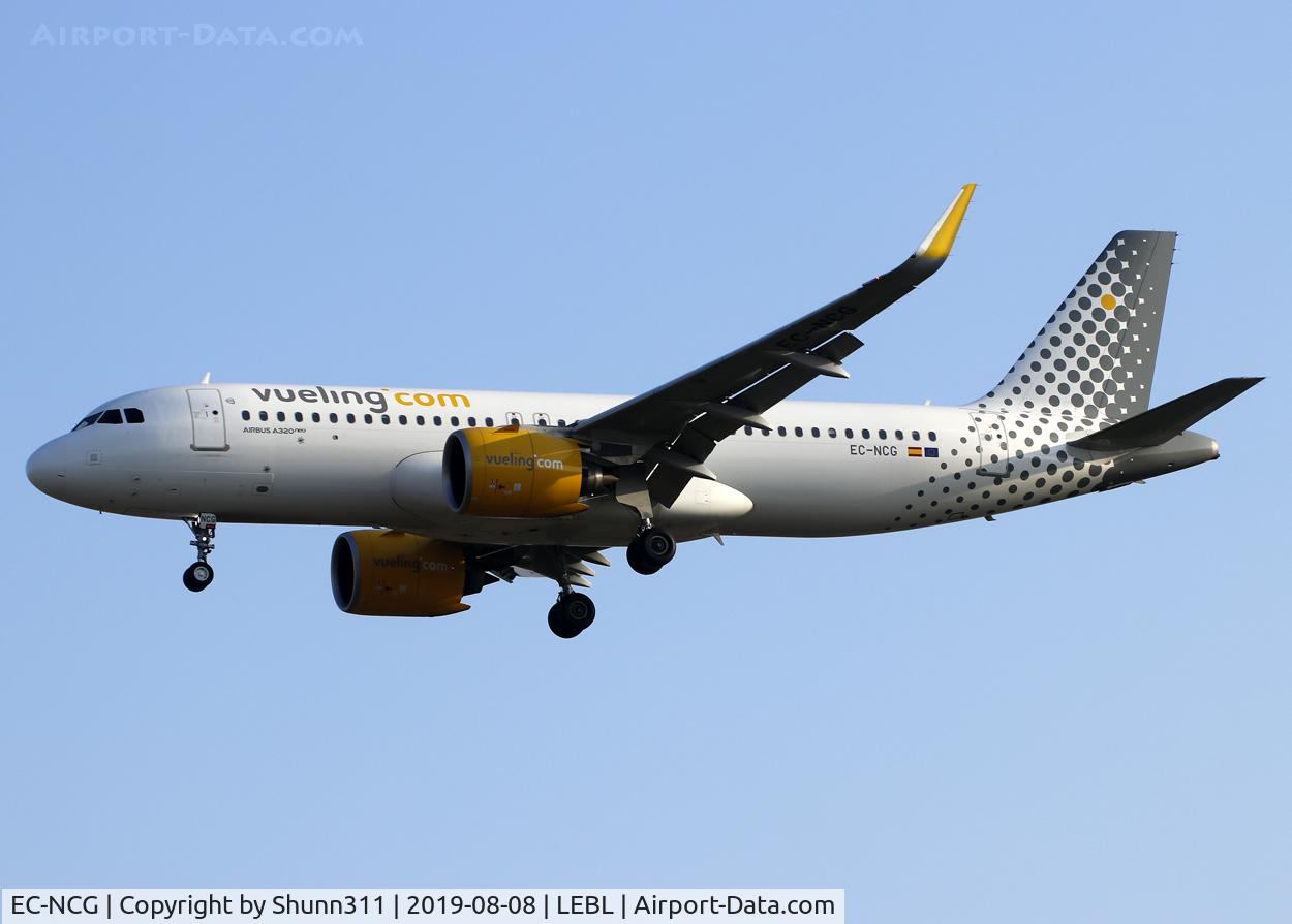 EC-NCG, 2019 Airbus A320-271N C/N 8683, Landing rwy 25R