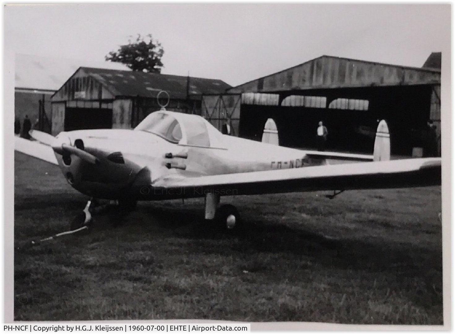 PH-NCF, 1947 Erco 415C Ercoupe C/N 4754, 1960, July. Airport Teuge