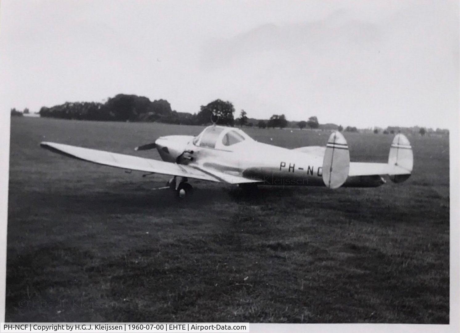 PH-NCF, 1947 Erco 415C Ercoupe C/N 4754, 1960 July (exact day unknown) Airport Teuge