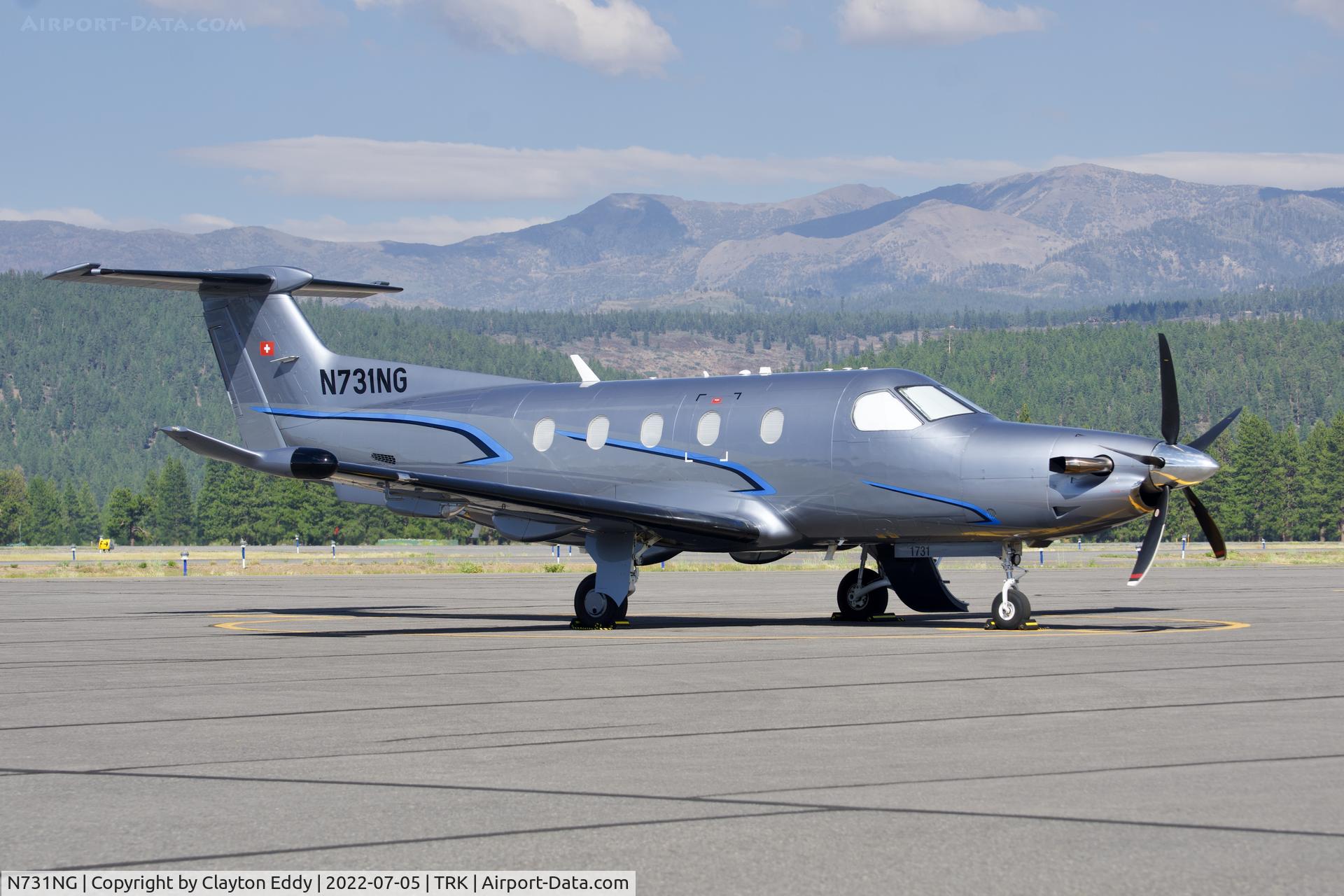 N731NG, 2017 Pilatus PC-12/47E C/N 1731, Truckee airport in California 2022.