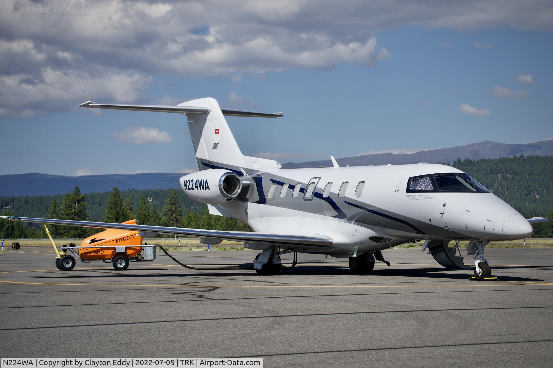 N224WA, 2017 Pilatus PC-24 C/N 102, Truckee airport in California 2022.