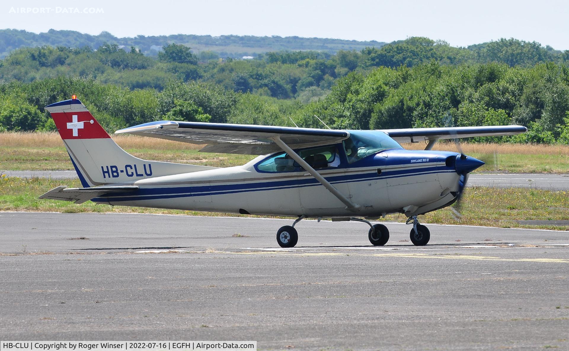 HB-CLU, 1981 Reims FR182 Skylane RG C/N FR1821776, Visiting Skylane RG.