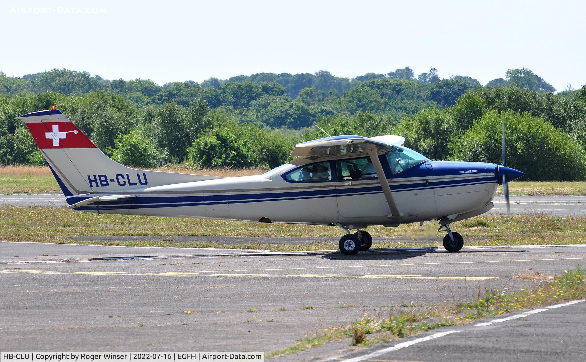 HB-CLU, 1981 Reims FR182 Skylane RG C/N FR1821776, Visiting Skylane RG.