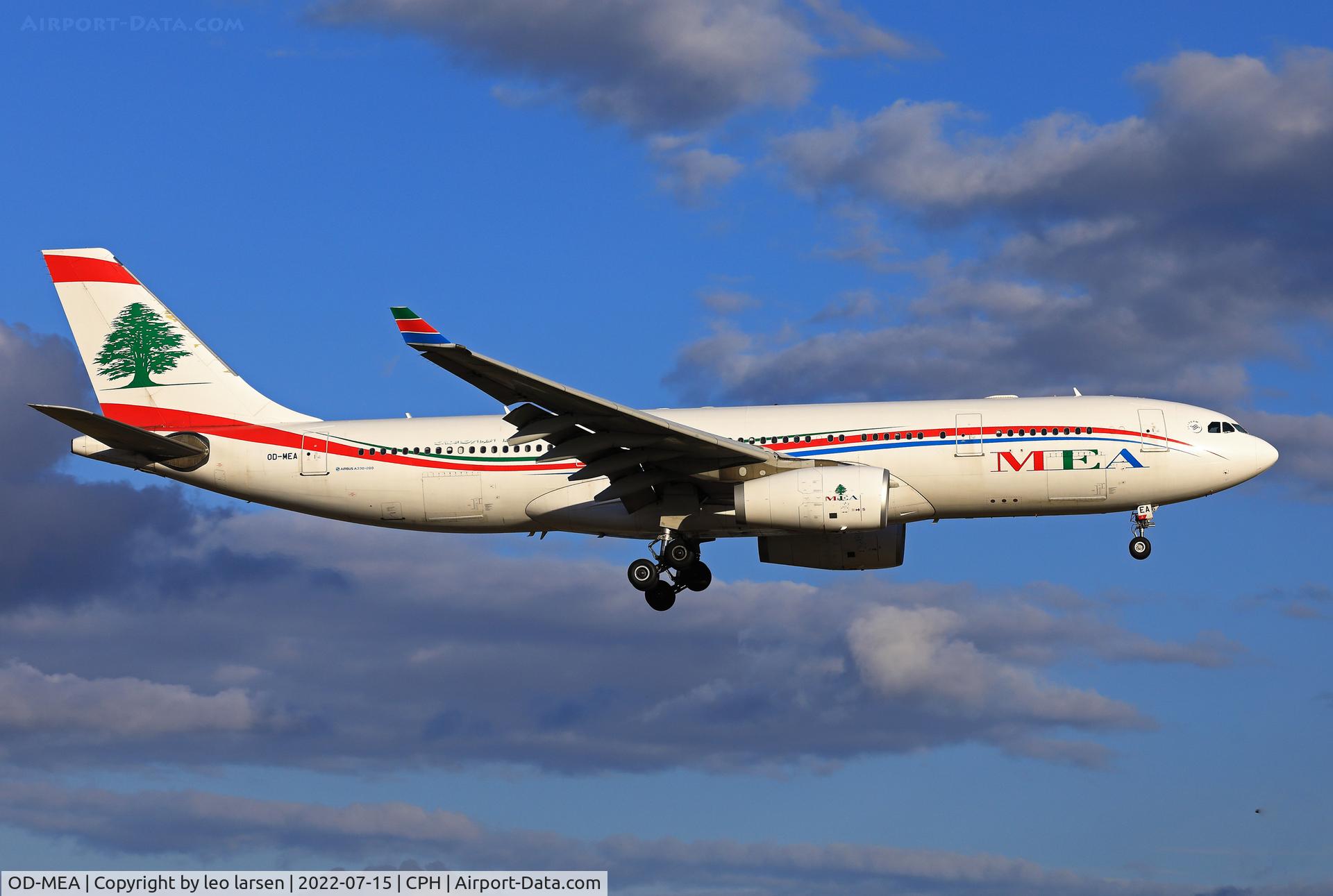 OD-MEA, 2009 Airbus A330-243 C/N 984, Copenhagen 15.7.2022