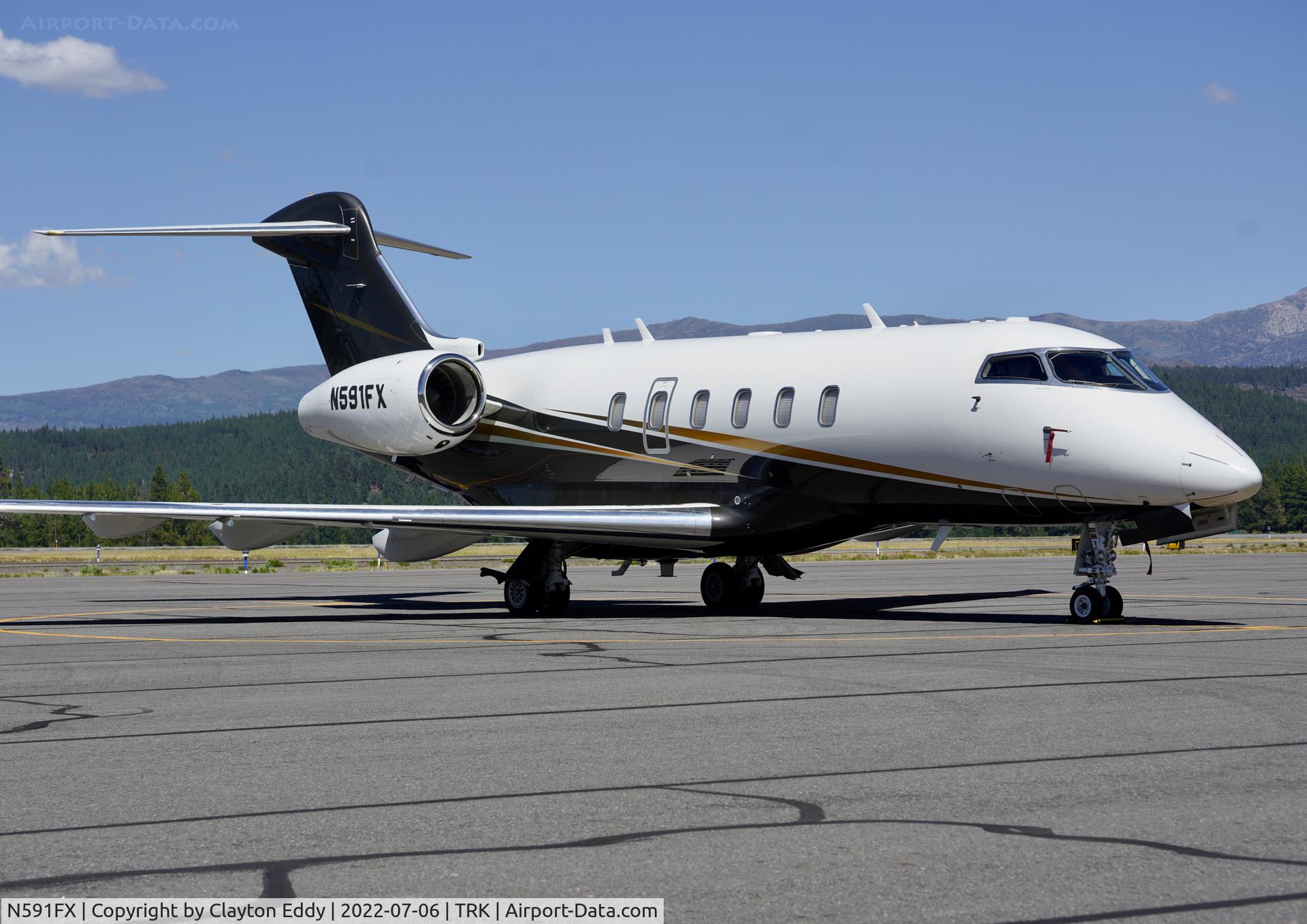 N591FX, 2019 Bombardier Challenger 350 C/N 20764, Truckee airport California 2022.