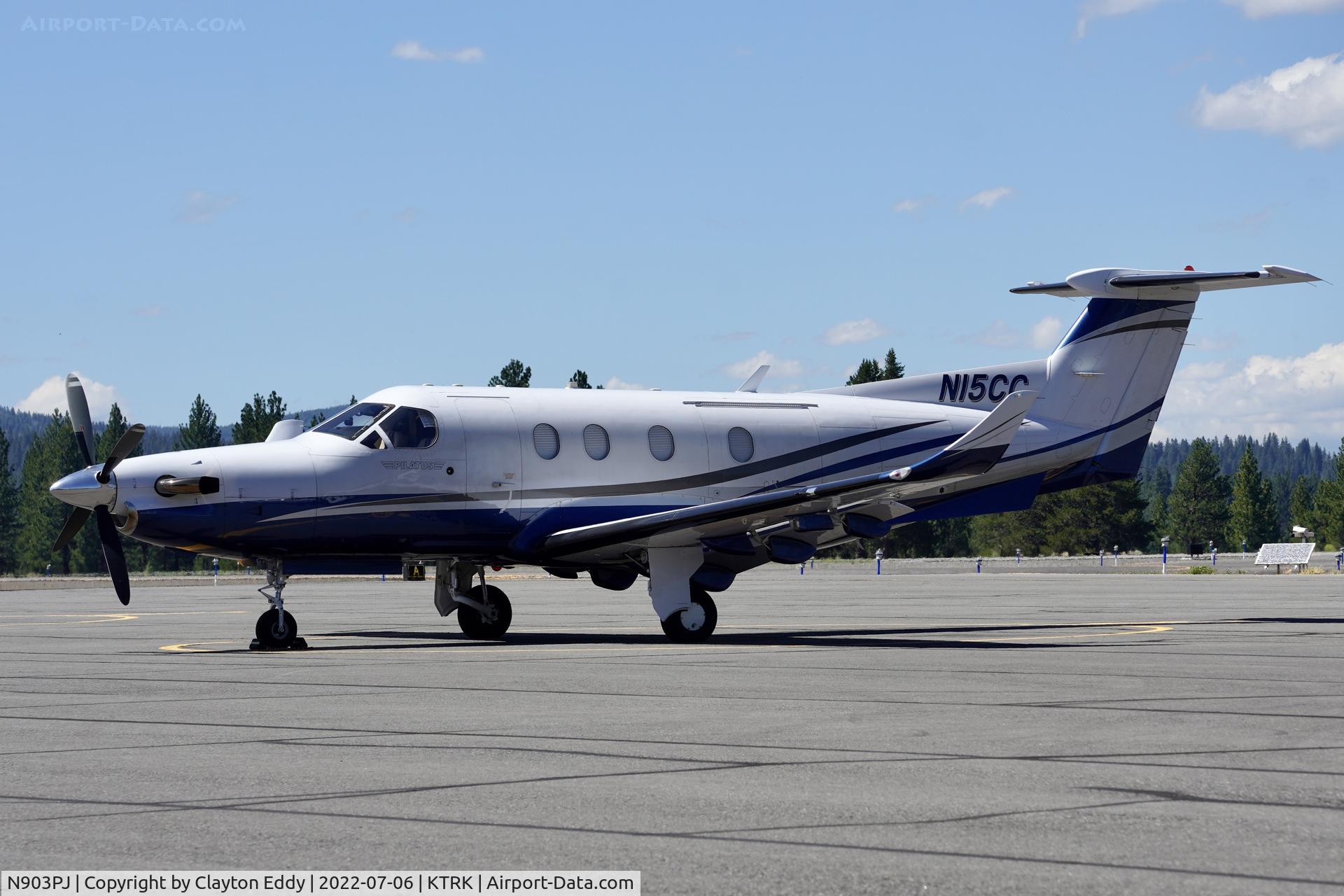 N903PJ, 1999 Pilatus PC-12/45 C/N 273, Truckee airport in California 2022.
