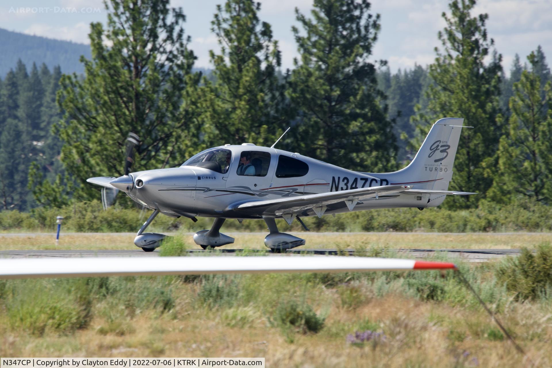 N347CP, 2008 Cirrus SR22 G3 GTS Turbo C/N 3044, Truckee airport in California 2022.