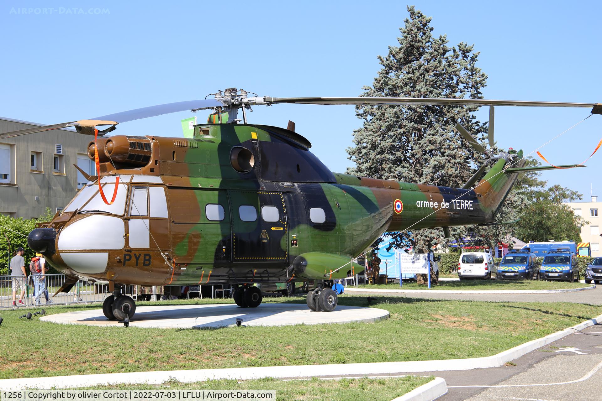 1256, Aérospatiale SA-330B Puma C/N 1256, now a gate guardian