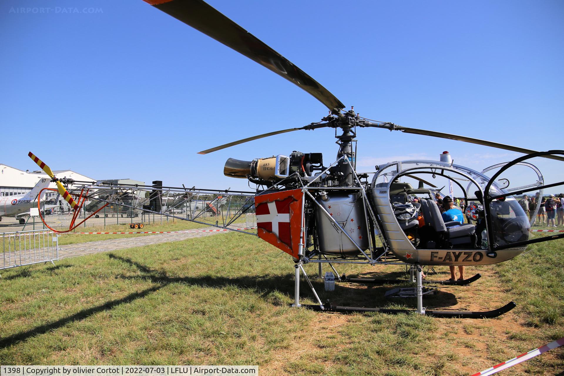 1398, Eurocopter SE-313B Alouette II C/N 1398, 2022 airshow