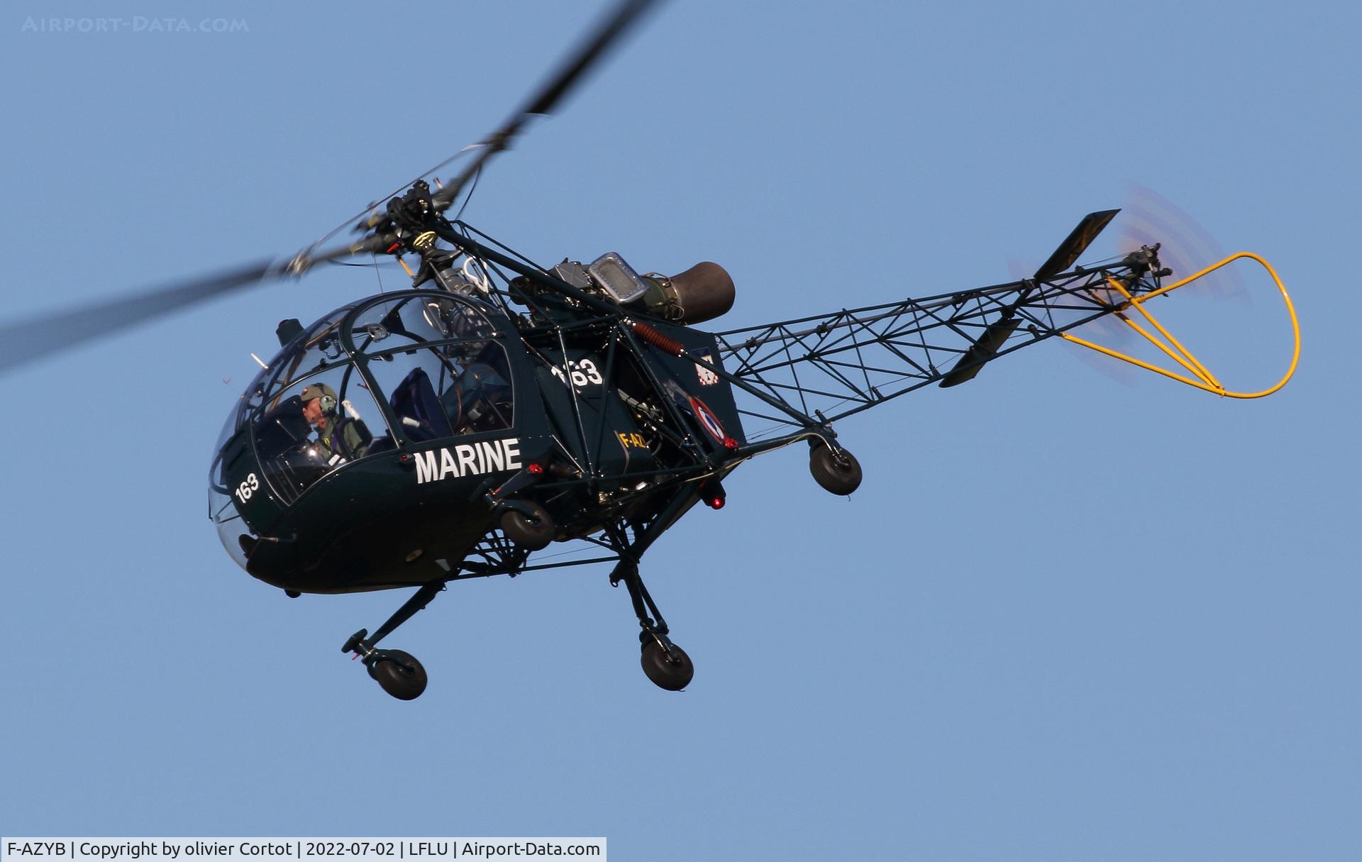 F-AZYB, Sud SE-313B Alouette II C/N 1163, 2022 airshow