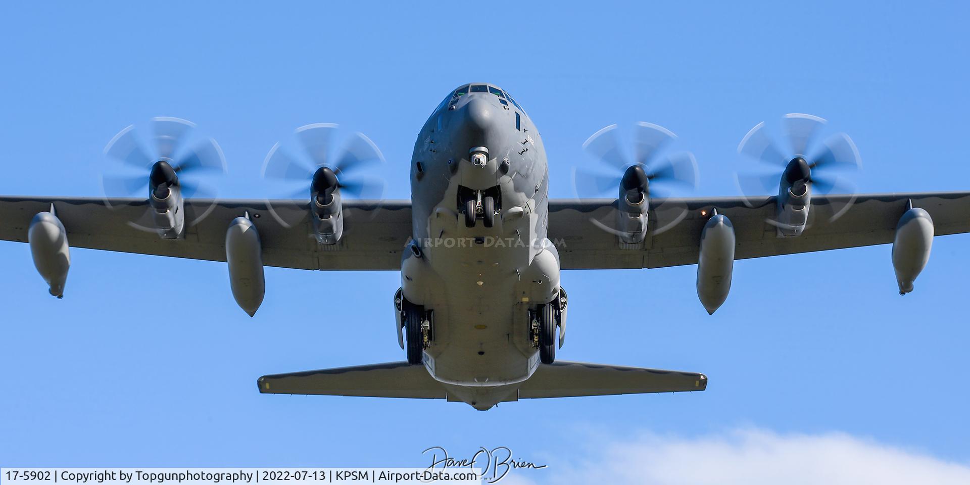 17-5902, 2018 Lockheed Martin HC-130J Combat King II Hercules Hercules C/N 382-5902, KING93 short approach to RW34