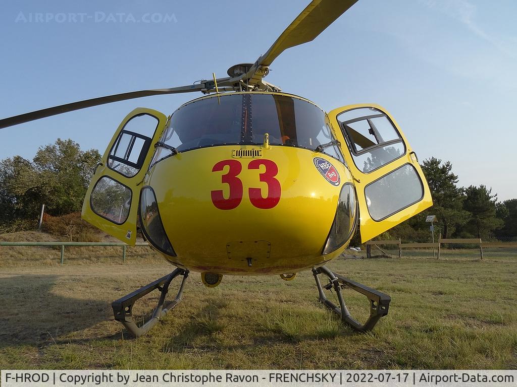 F-HROD, Aerospatiale AS-350B Ecureuil C/N 9080, CHARLIE 33 - DZ incendie La Teste - Cazaux