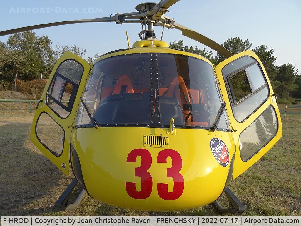 F-HROD, Aerospatiale AS-350B Ecureuil C/N 9080, CHARLIE 33 - DZ incendie La Teste - Cazaux