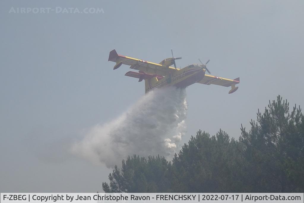 F-ZBEG, Canadair CL-215-6B11 CL-415 C/N 2015, Pélican 48 - incendie La Teste - Cazaux