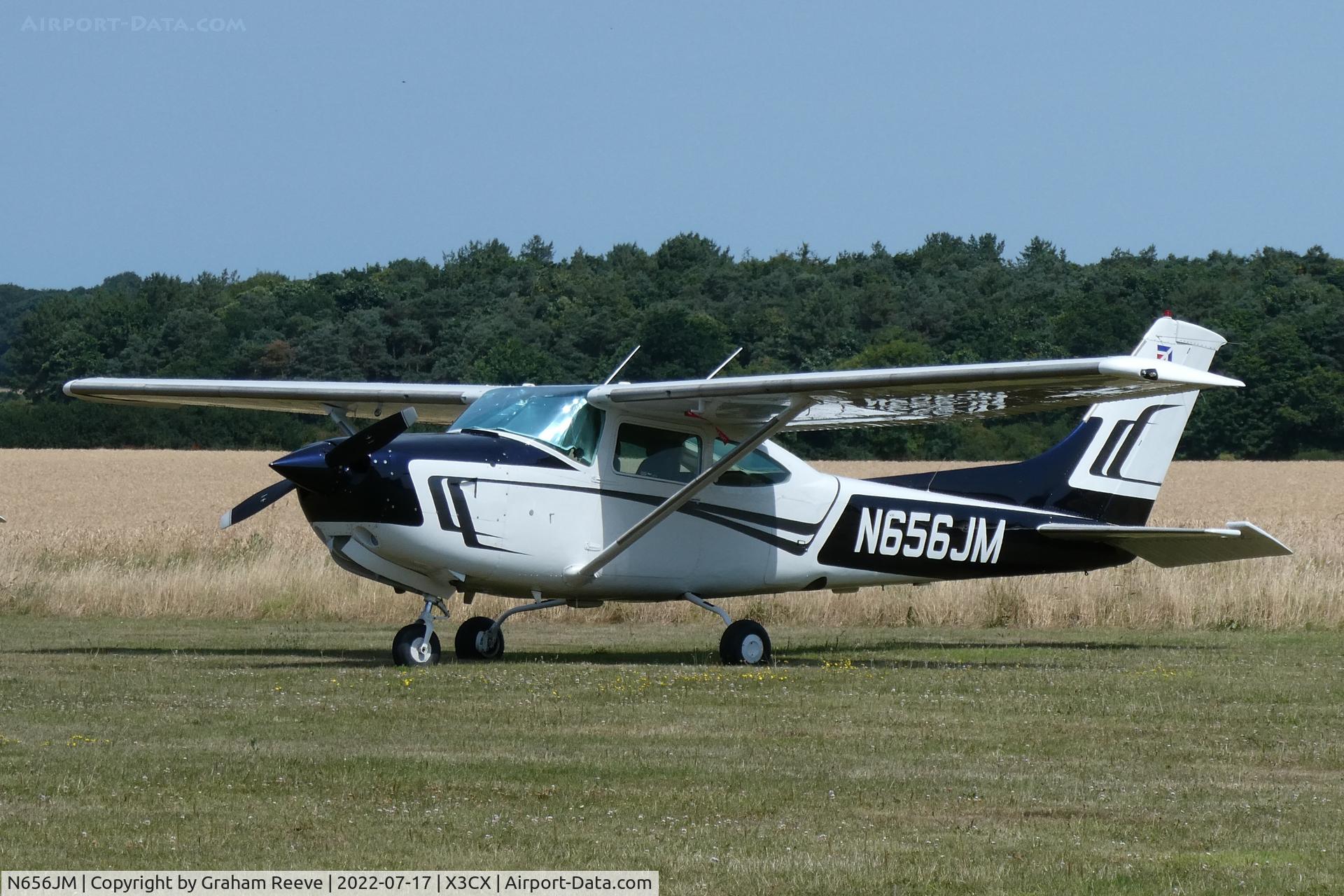 N656JM, 1980 Reims FR182 C/N FR182-00049, Parked at Northrepps.