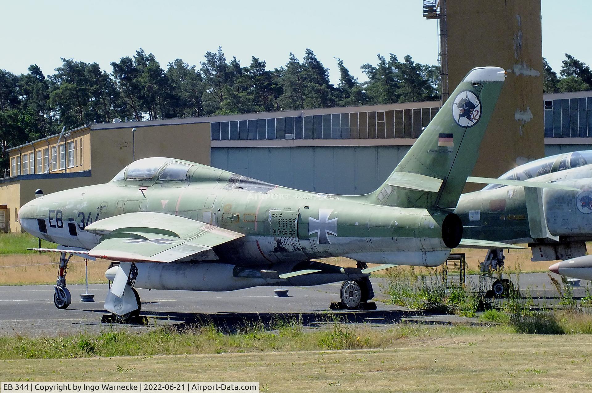 EB 344, 1955 Republic RF-84F Thunderflash C/N 52-7346, Republic RF-84F Thunderflash at the MHM Berlin-Gatow (aka Luftwaffenmuseum, German Air Force Museum)