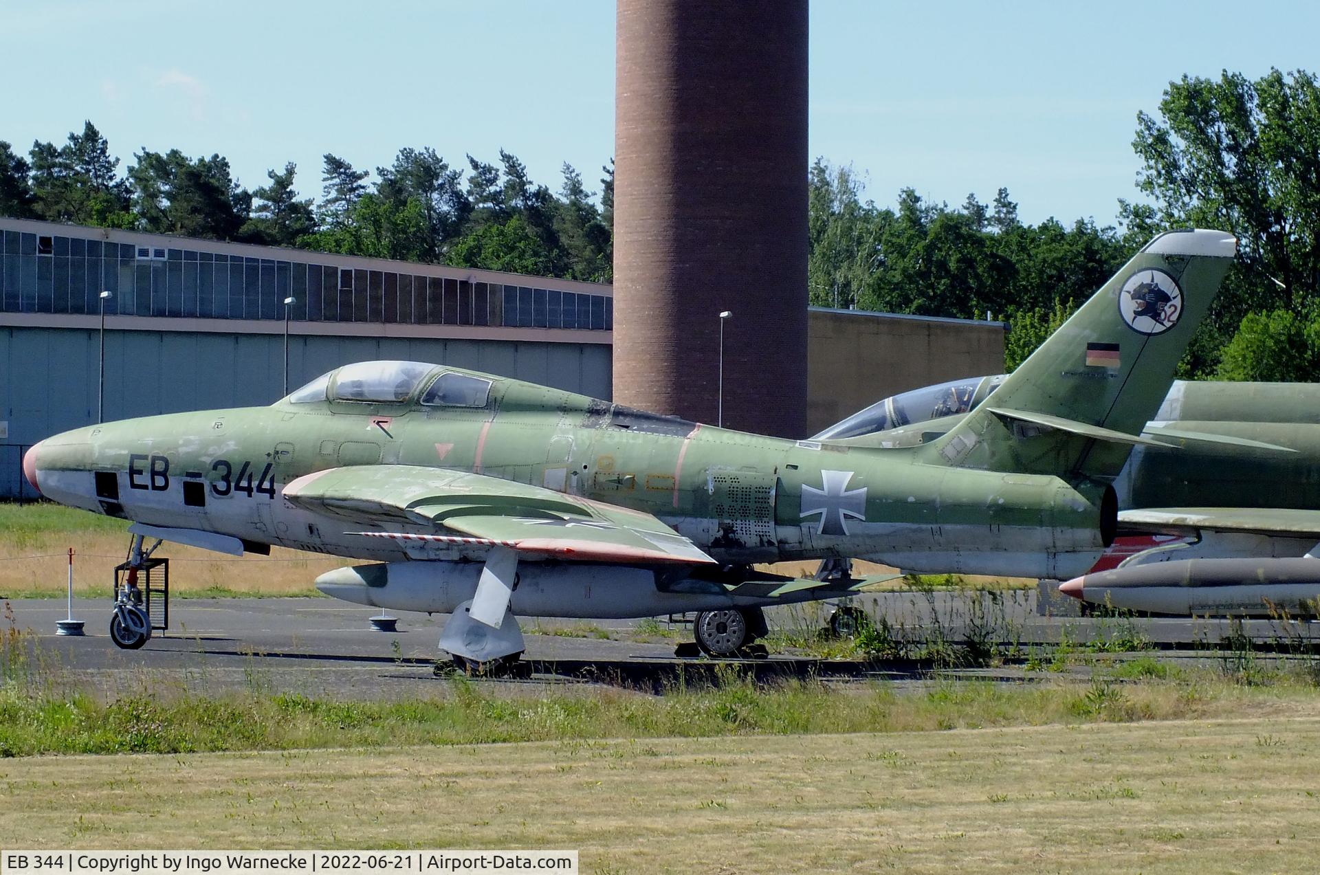EB 344, 1955 Republic RF-84F Thunderflash C/N 52-7346, Republic RF-84F Thunderflash at the MHM Berlin-Gatow (aka Luftwaffenmuseum, German Air Force Museum)
