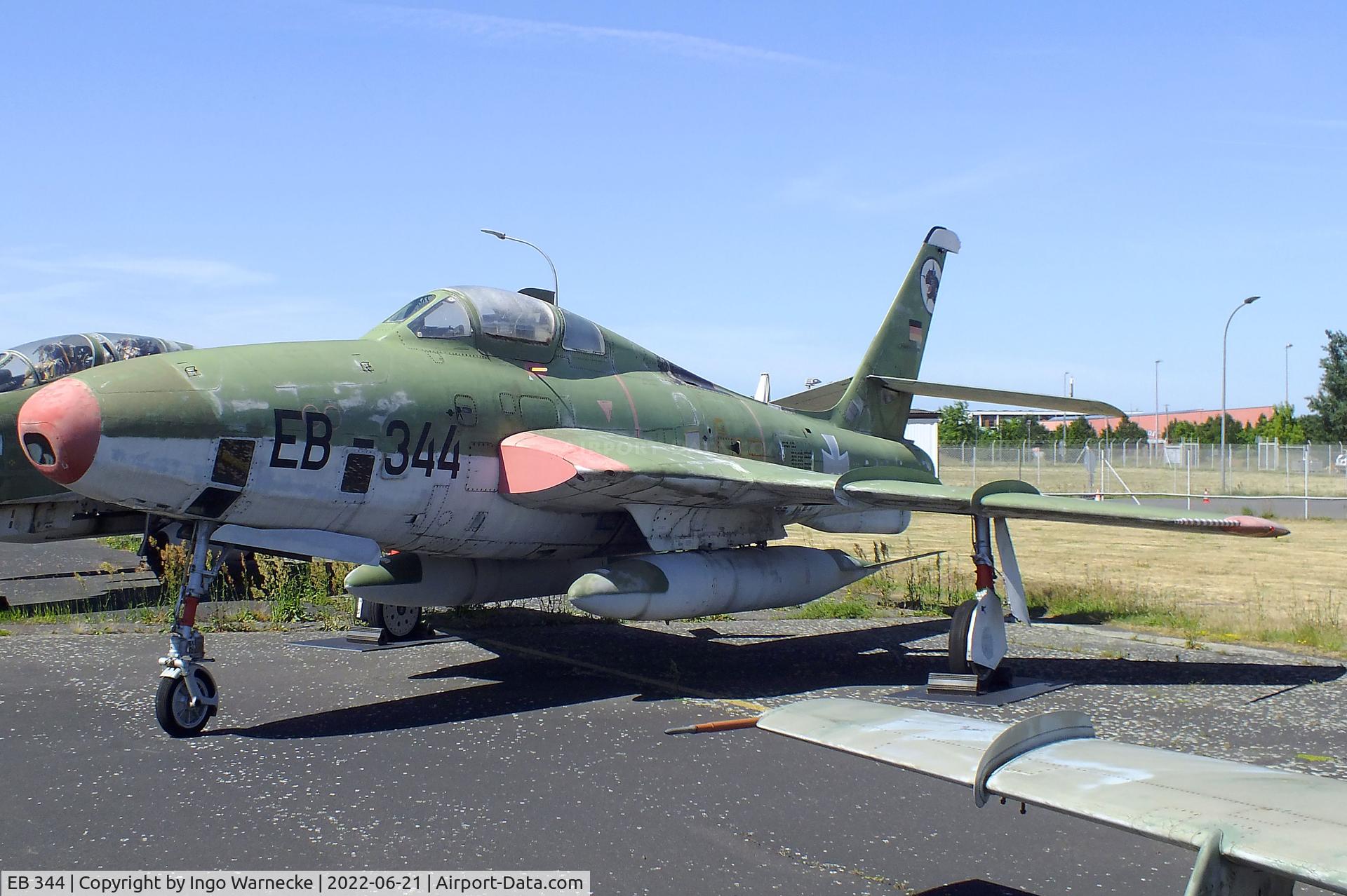 EB 344, 1955 Republic RF-84F Thunderflash C/N 52-7346, Republic RF-84F Thunderflash at the MHM Berlin-Gatow (aka Luftwaffenmuseum, German Air Force Museum)